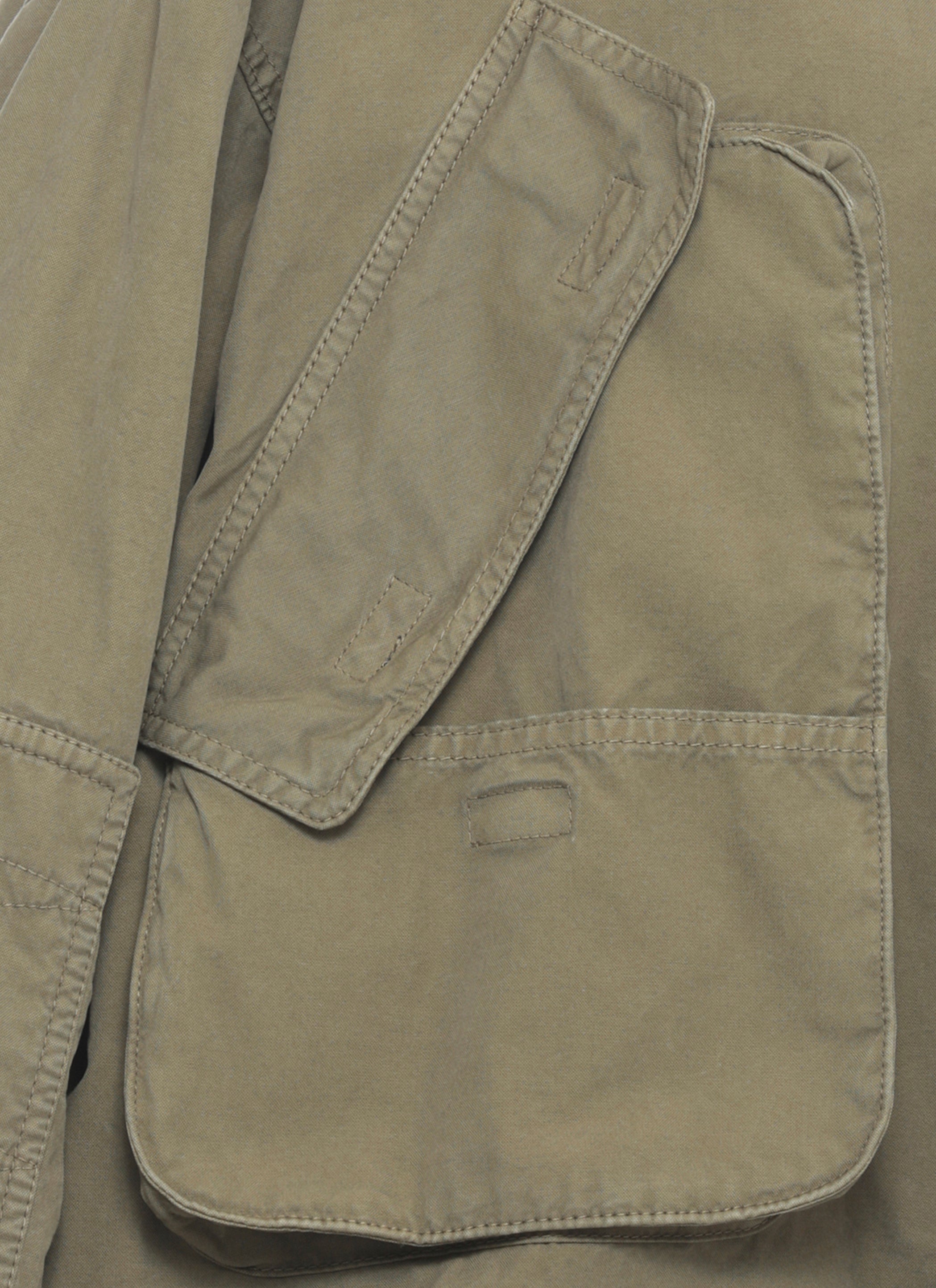 The Attico Coats Green Cotton Detail: Cow Leather