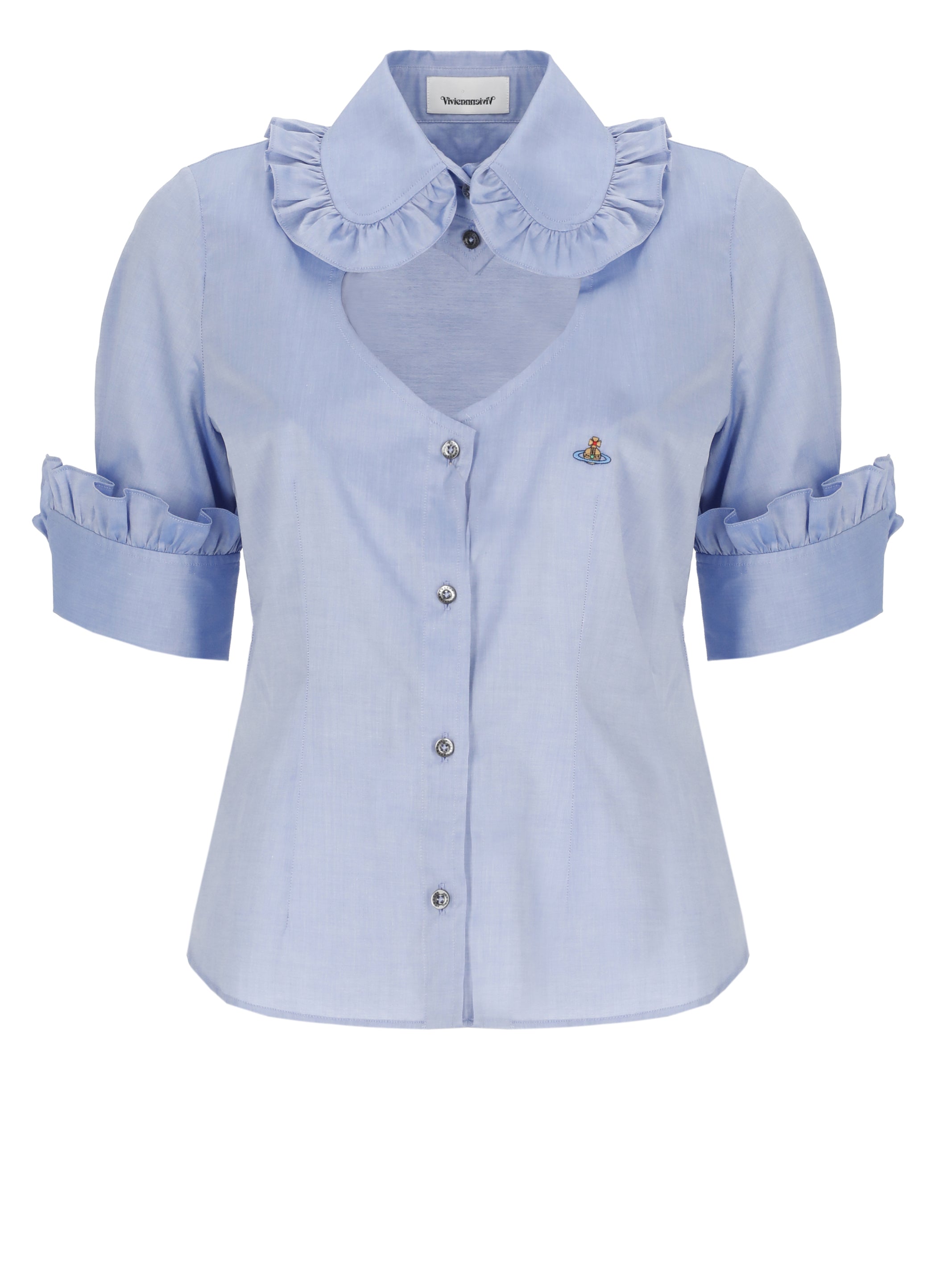 Vivienne Westwood Shirts Light Blue Cotton