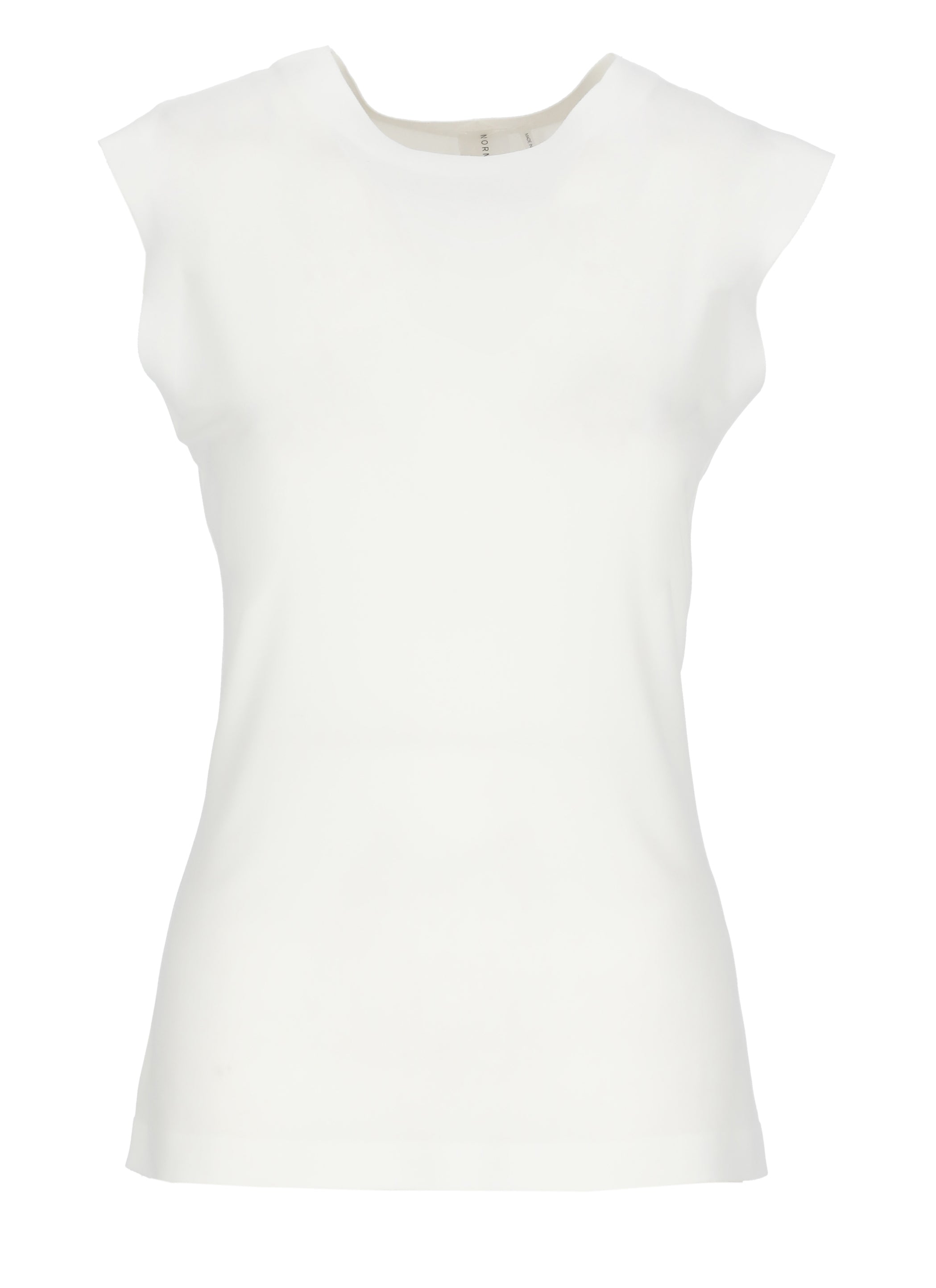 Norma Kamali Top White Polyester Elastane
