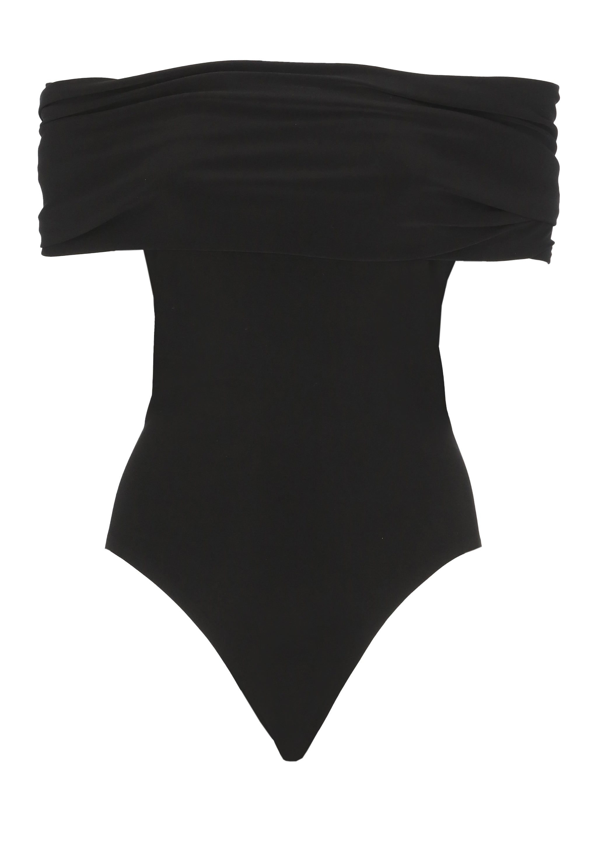 Norma Kamali Top Black Polyester Elastane