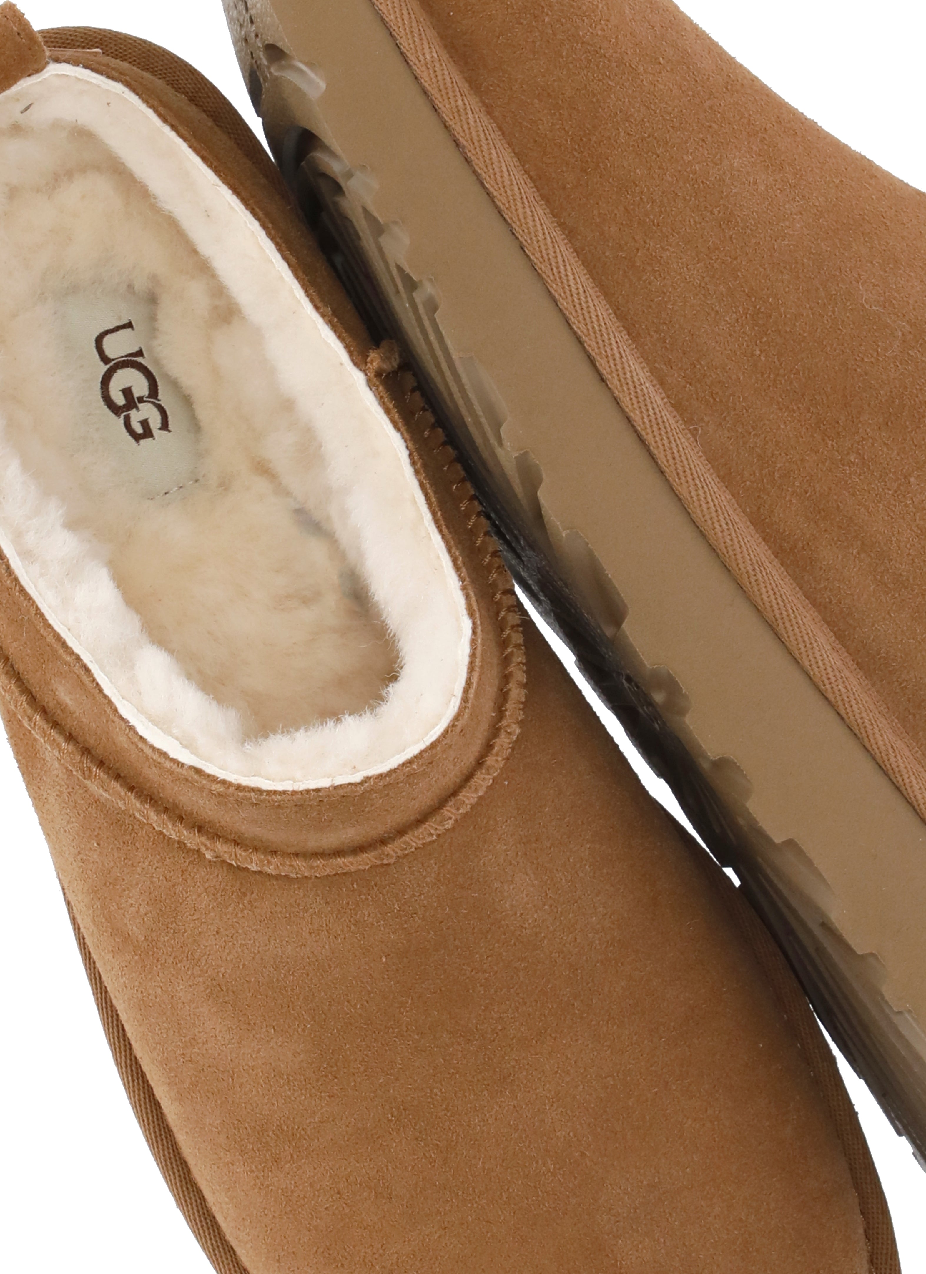 UGG Sandals Brown Cowhide Sole: Rubber