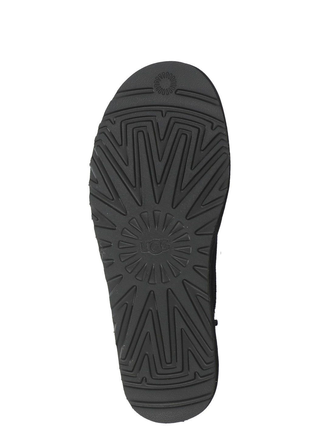 UGG Sandals Black Cowhide Sole: Rubber