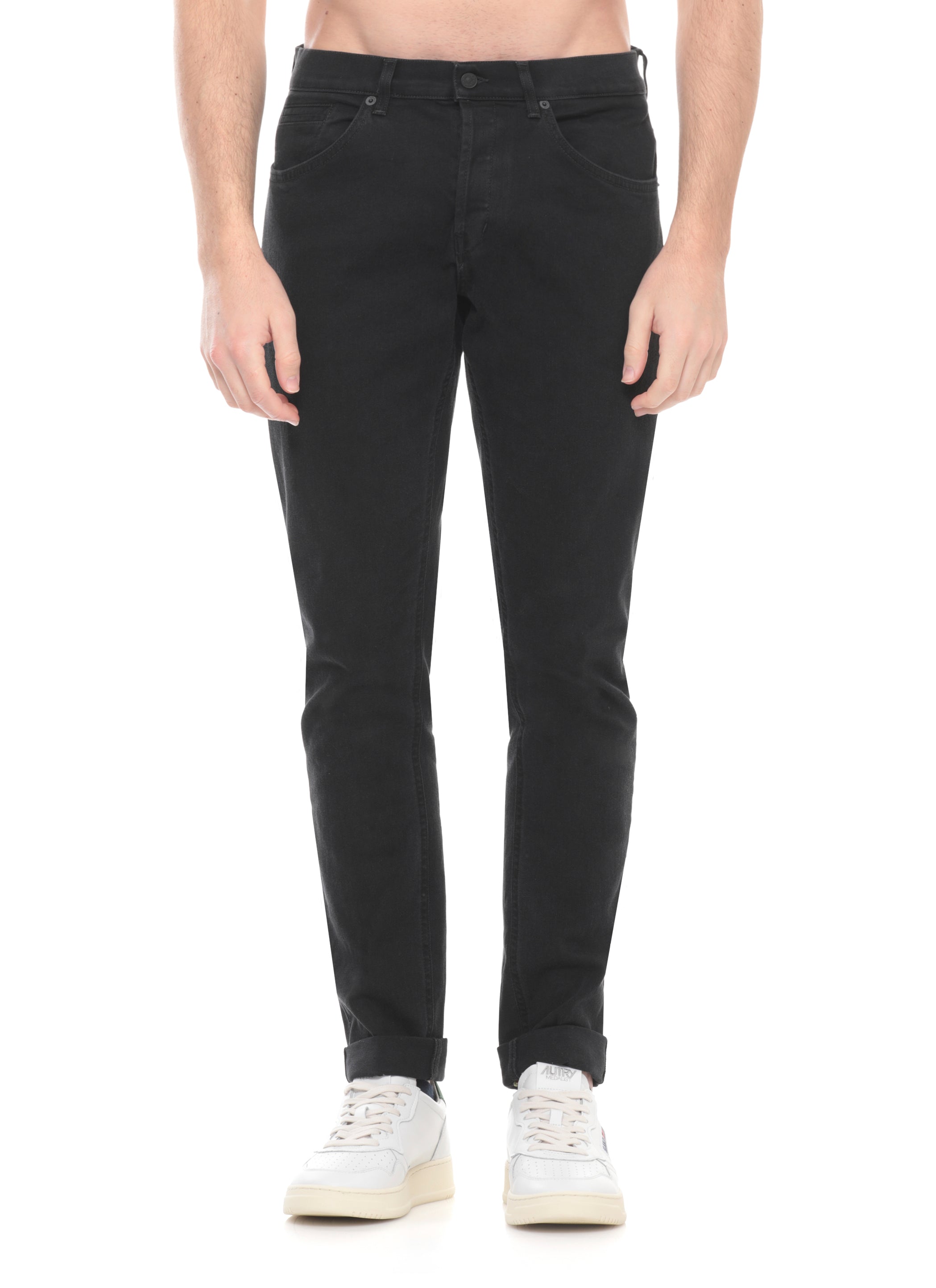 Dondup Jeans Black Cotton Elastane