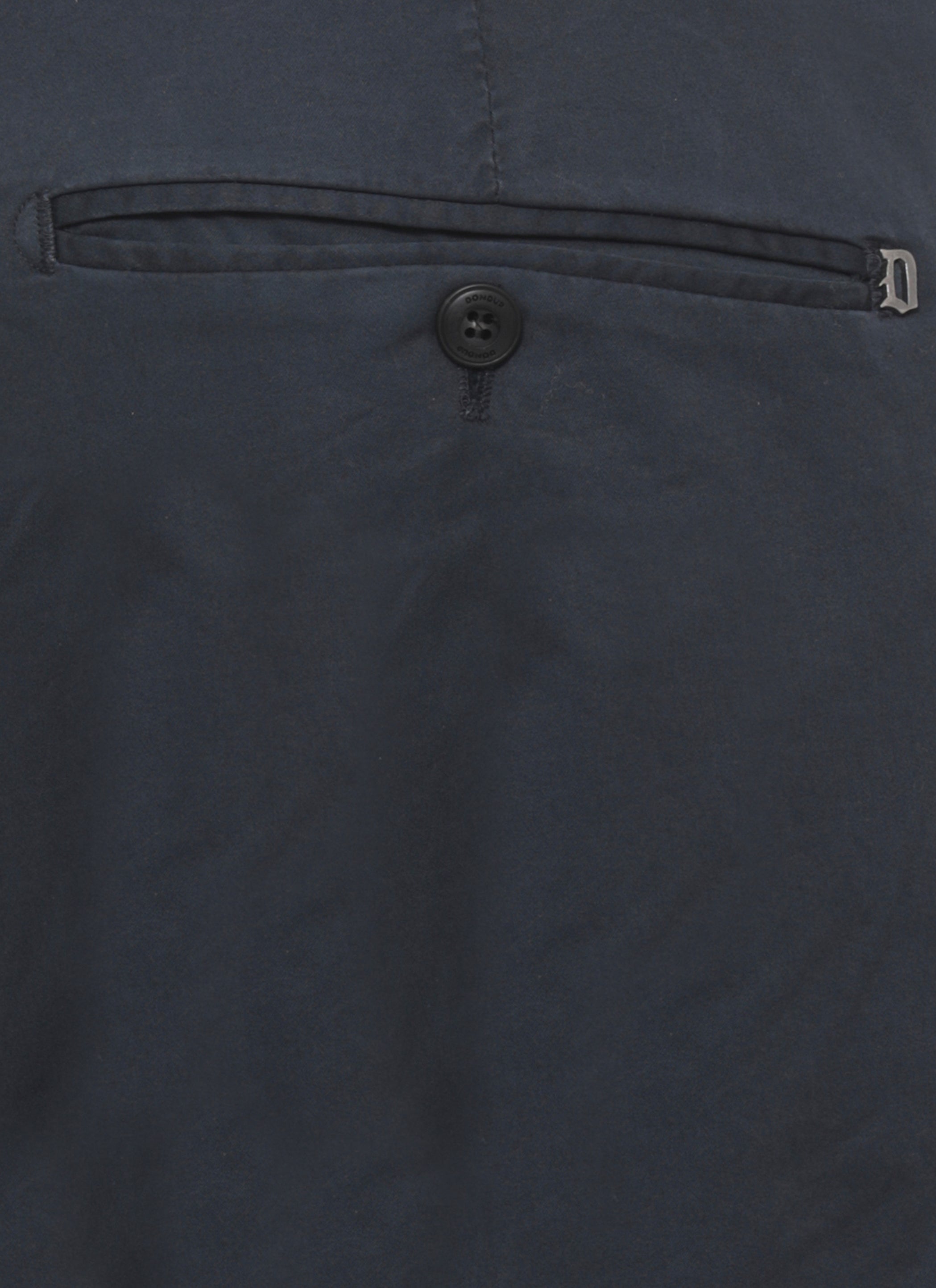 Dondup Trousers Blue Cotton Elastane