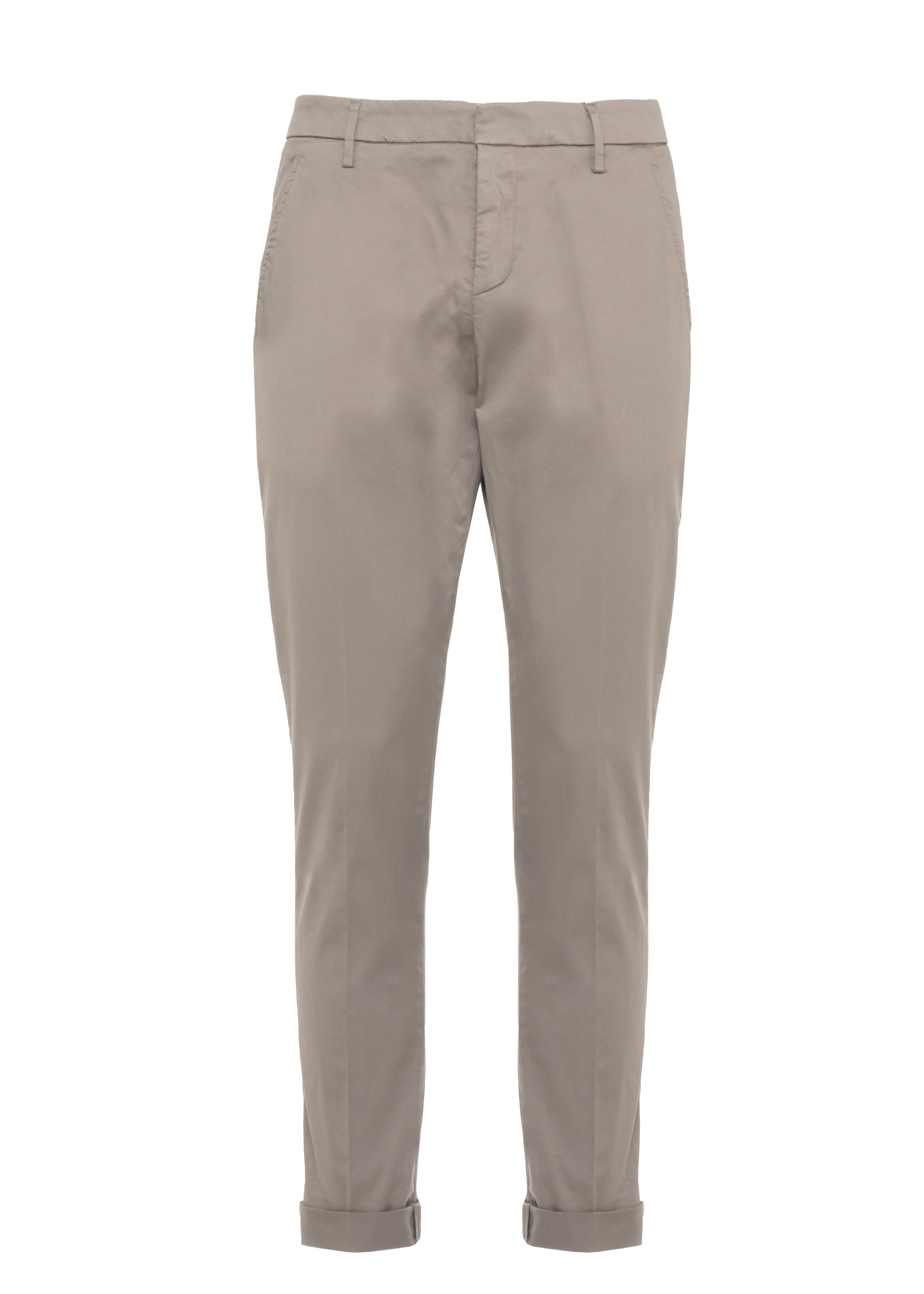 Dondup Trousers Beige Cotton Elastane