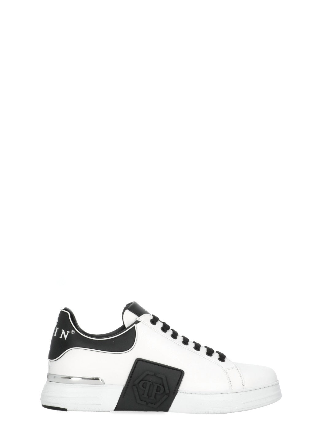 Philipp Plein Sneakers White Cow Leather Sole: Rubber