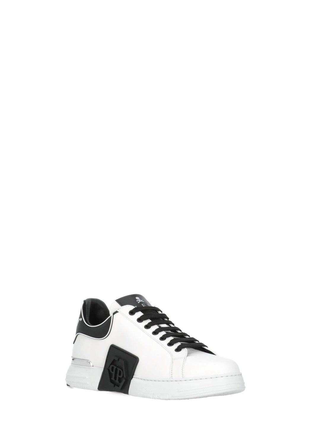 Philipp Plein Sneakers White Cow Leather Sole: Rubber