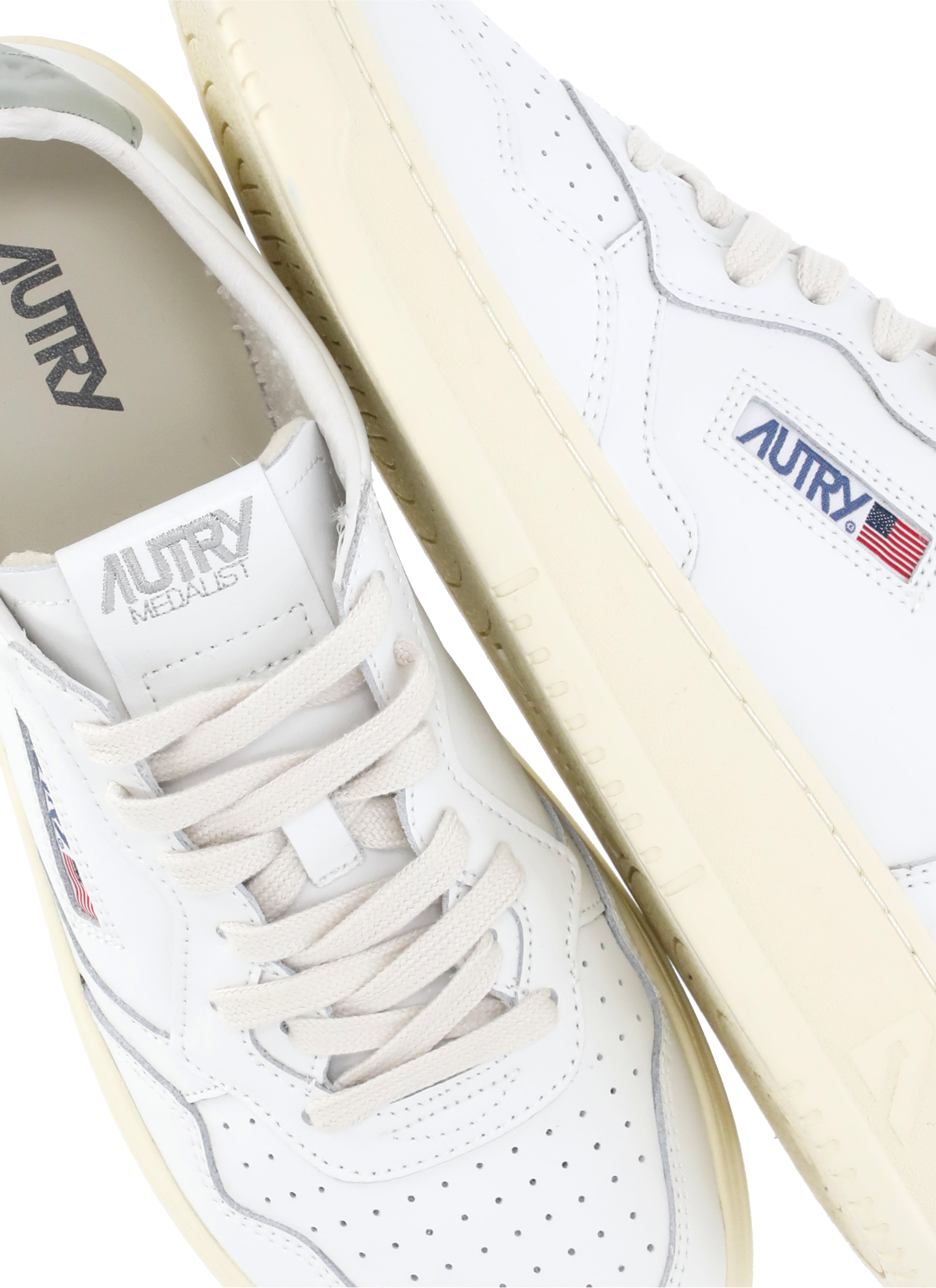 AUTRY Sneakers White Bovine Leather Sole: Rubber