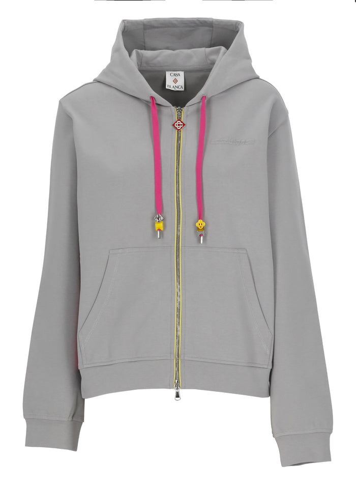 Casablanca Sweaters Grey Cotton Elastan
