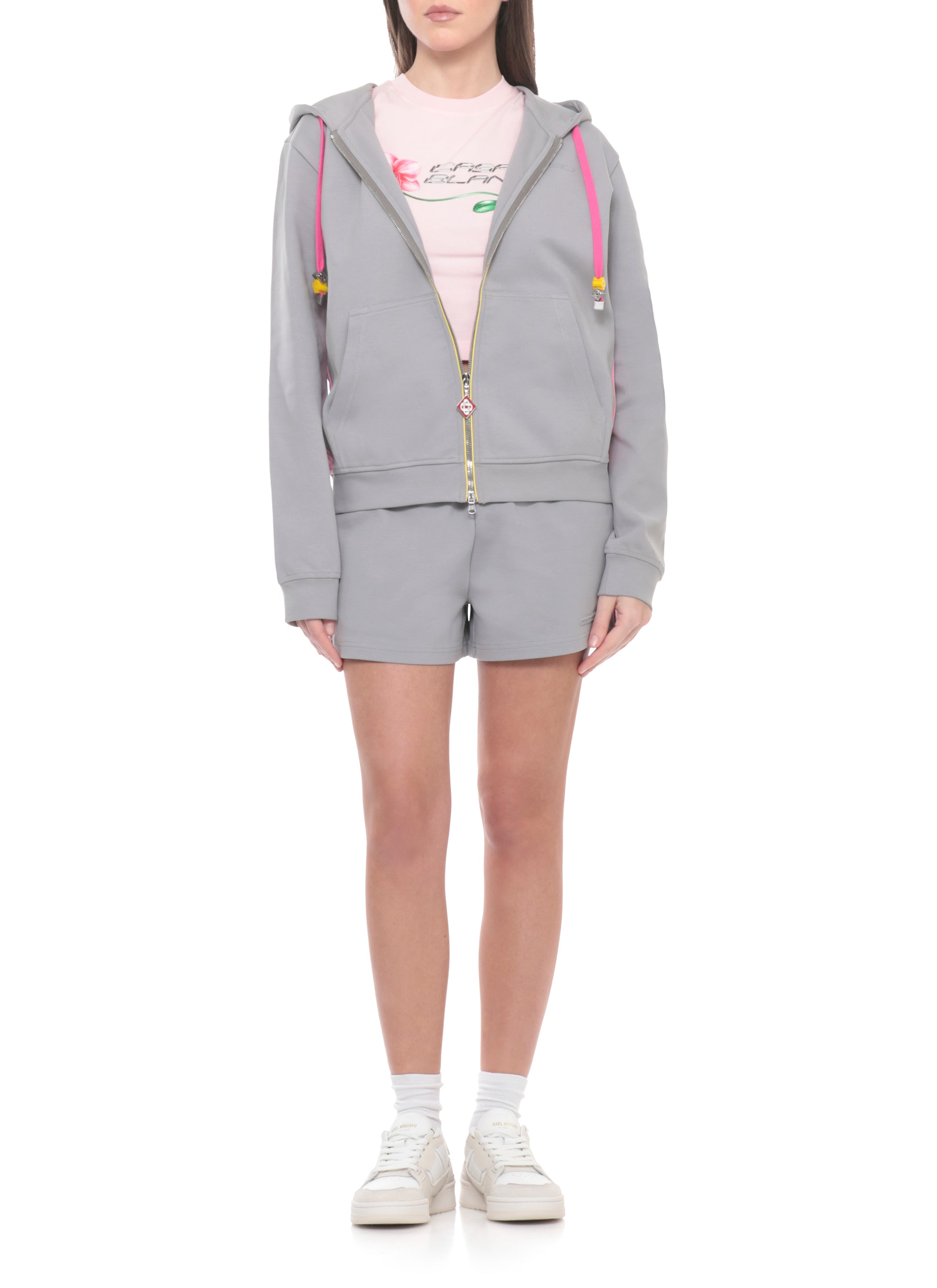 Casablanca Sweaters Grey Cotton Elastan