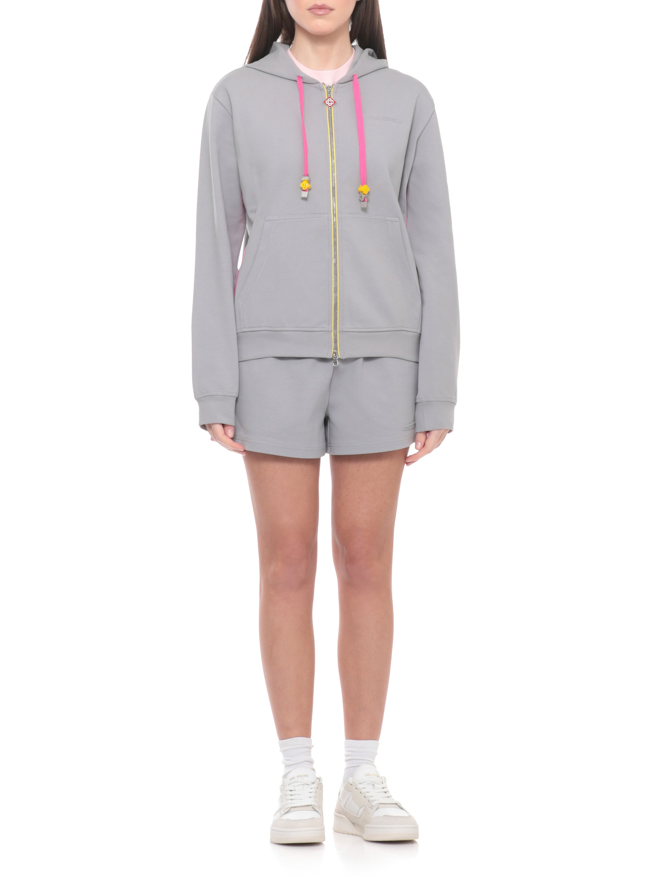 Casablanca Sweaters Grey Cotton Elastan