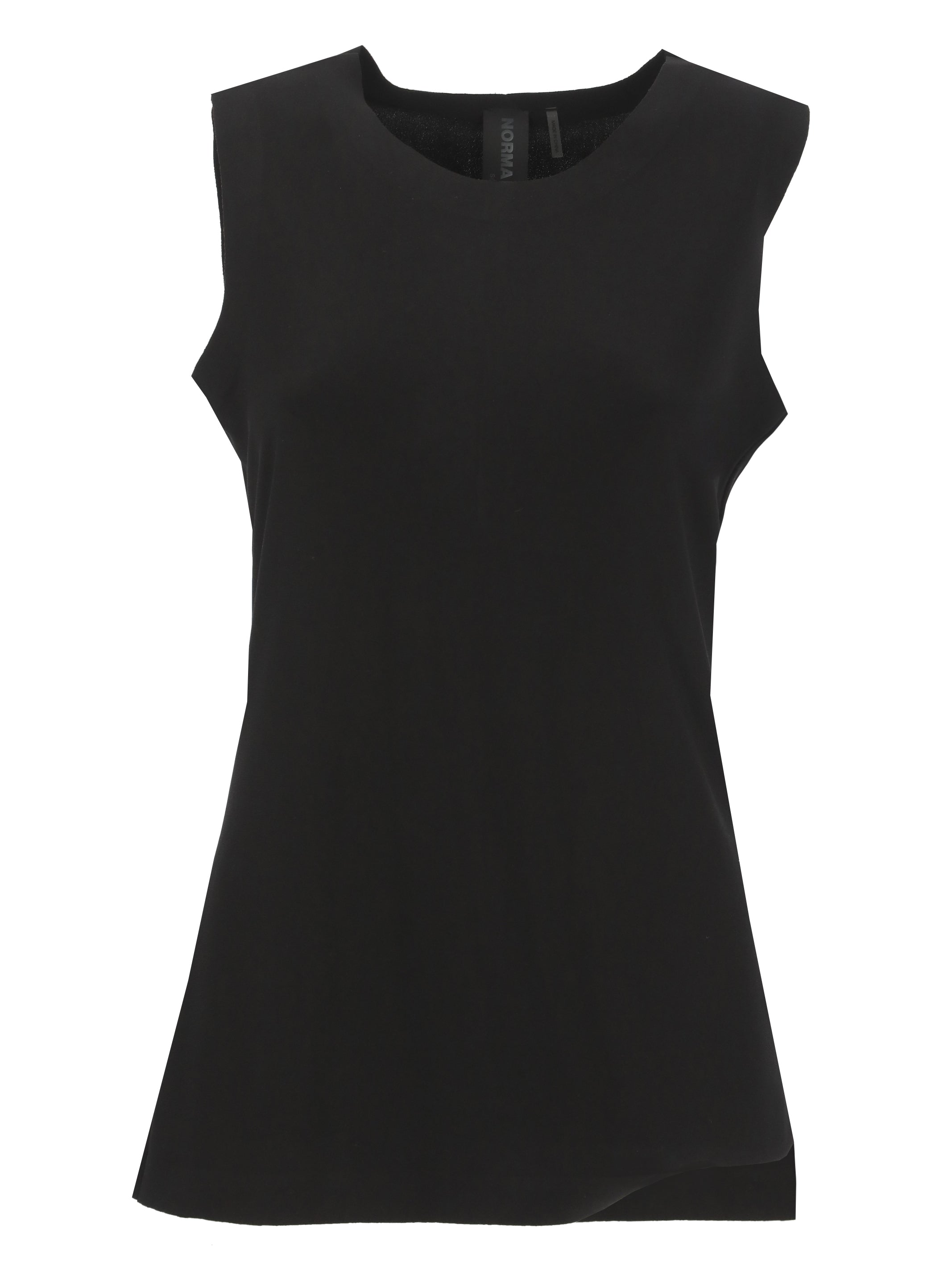 Norma Kamali Top Black Polyester Elastane