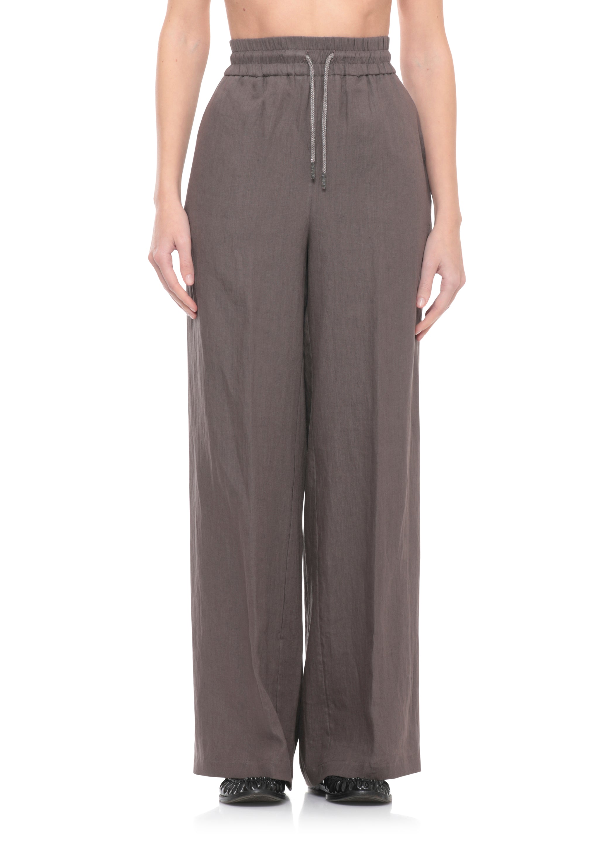Panicale Trousers Brown Linen