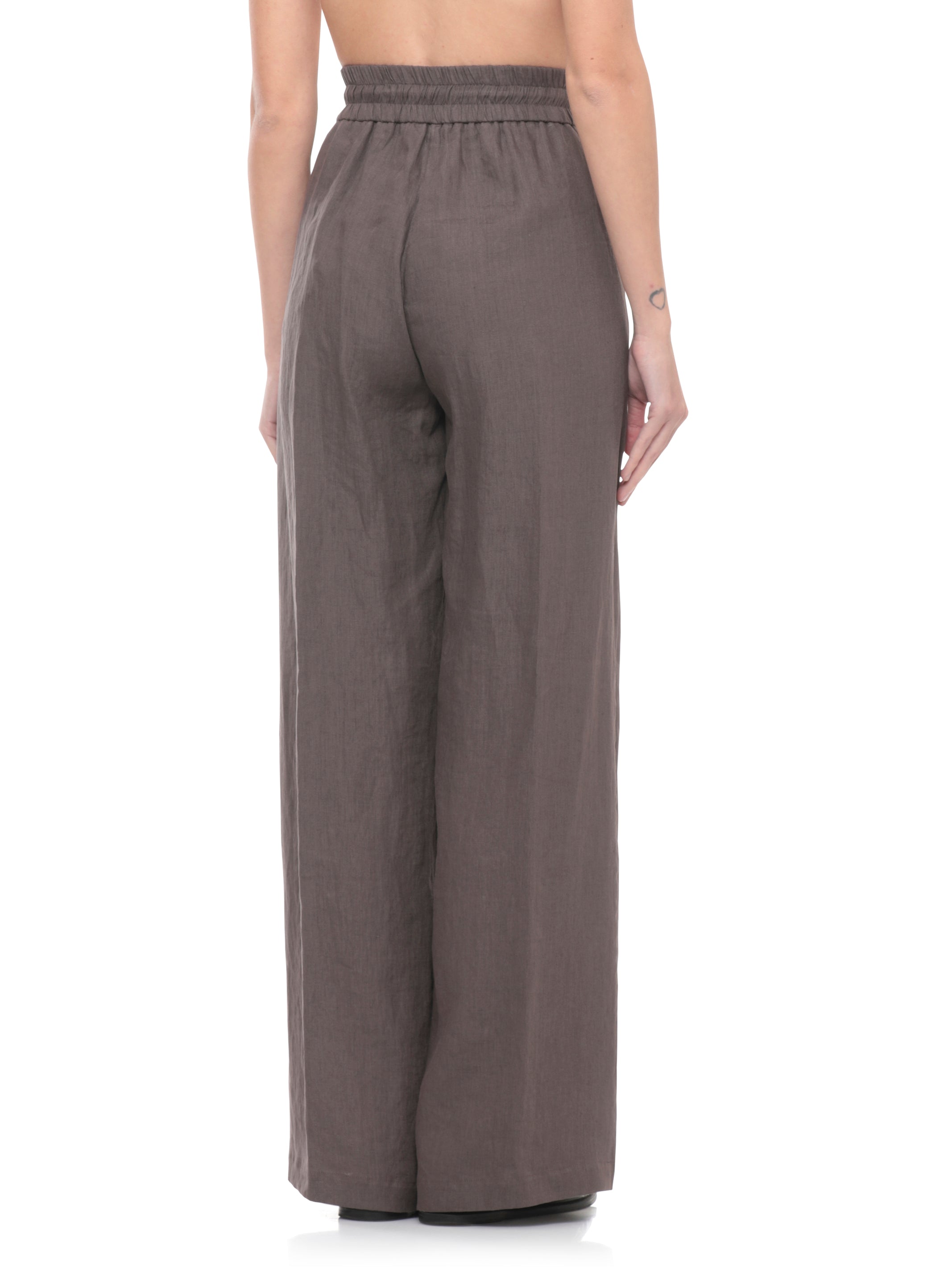Panicale Trousers Brown Linen