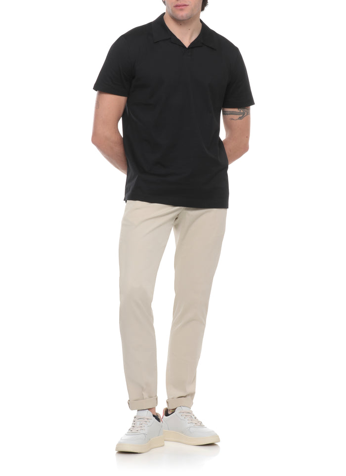 Dondup Trousers Ivory Cotton Elastane