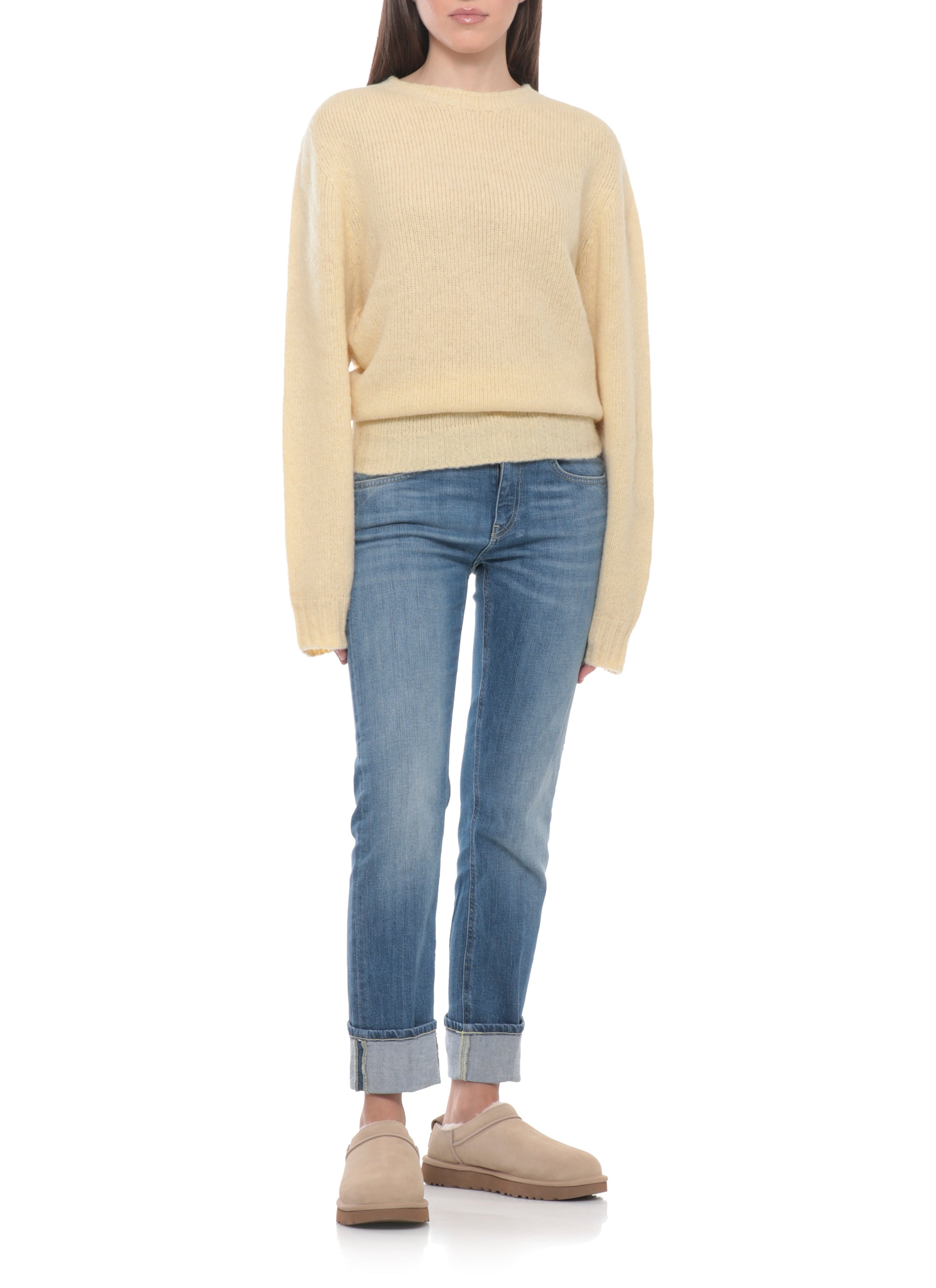 UGG Sandals Beige Cowhide Sole: Rubber