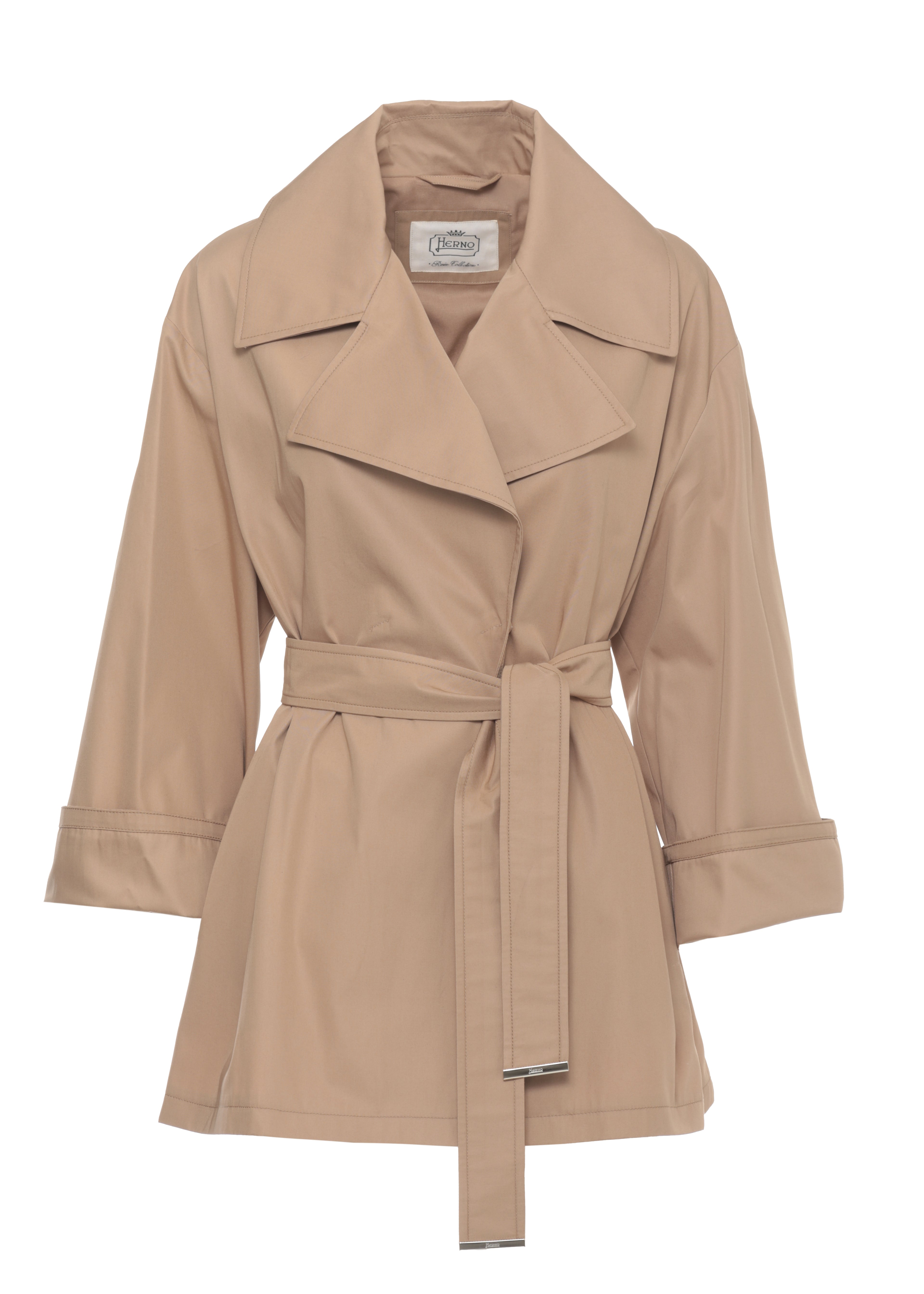 Herno Coats Brown Cotton Lining: Viscose