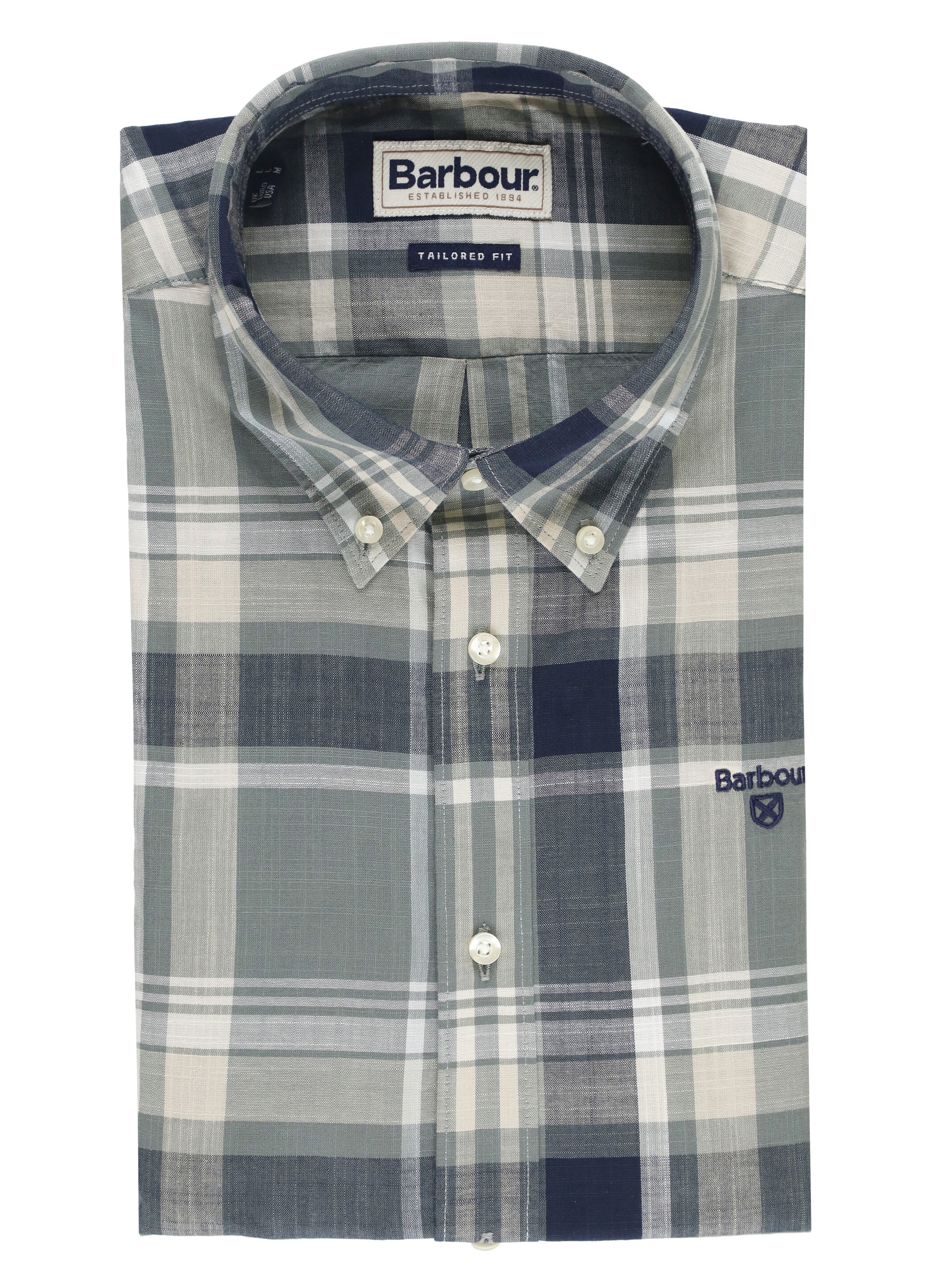 Barbour Shirts Green Cotton