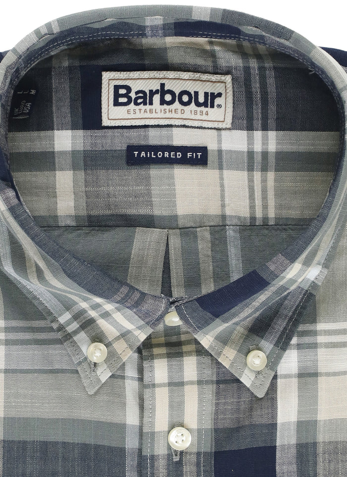Barbour Shirts Green Cotton