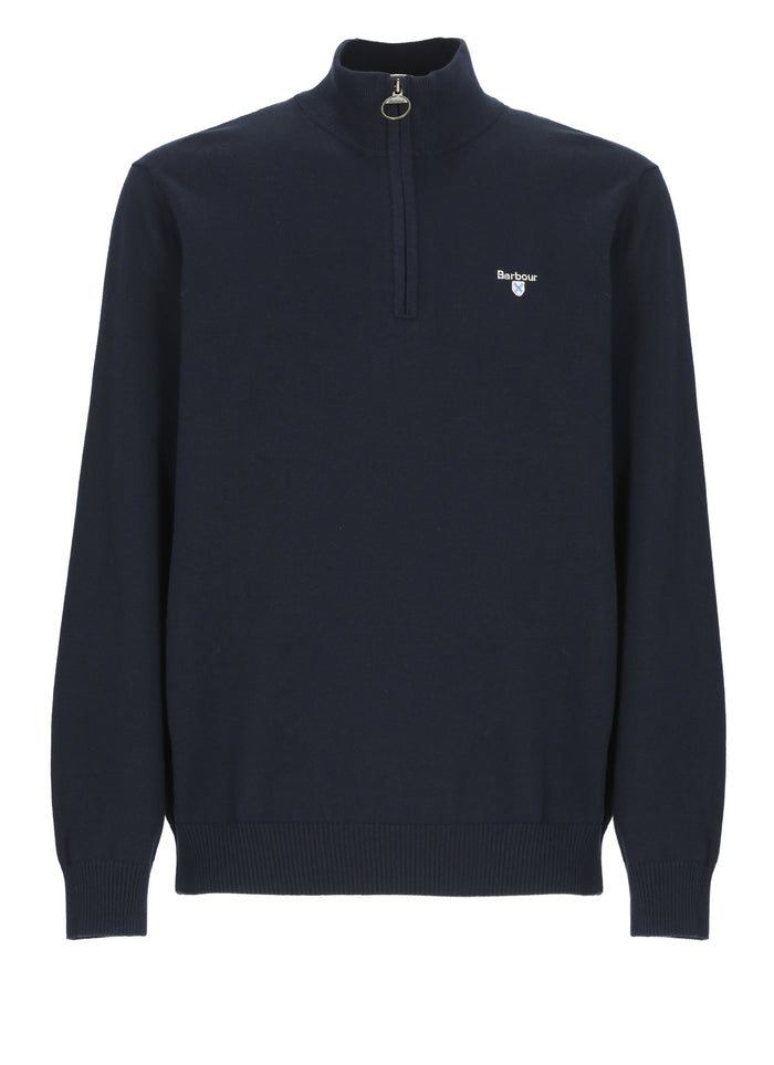 Barbour Sweaters Blue Cotton