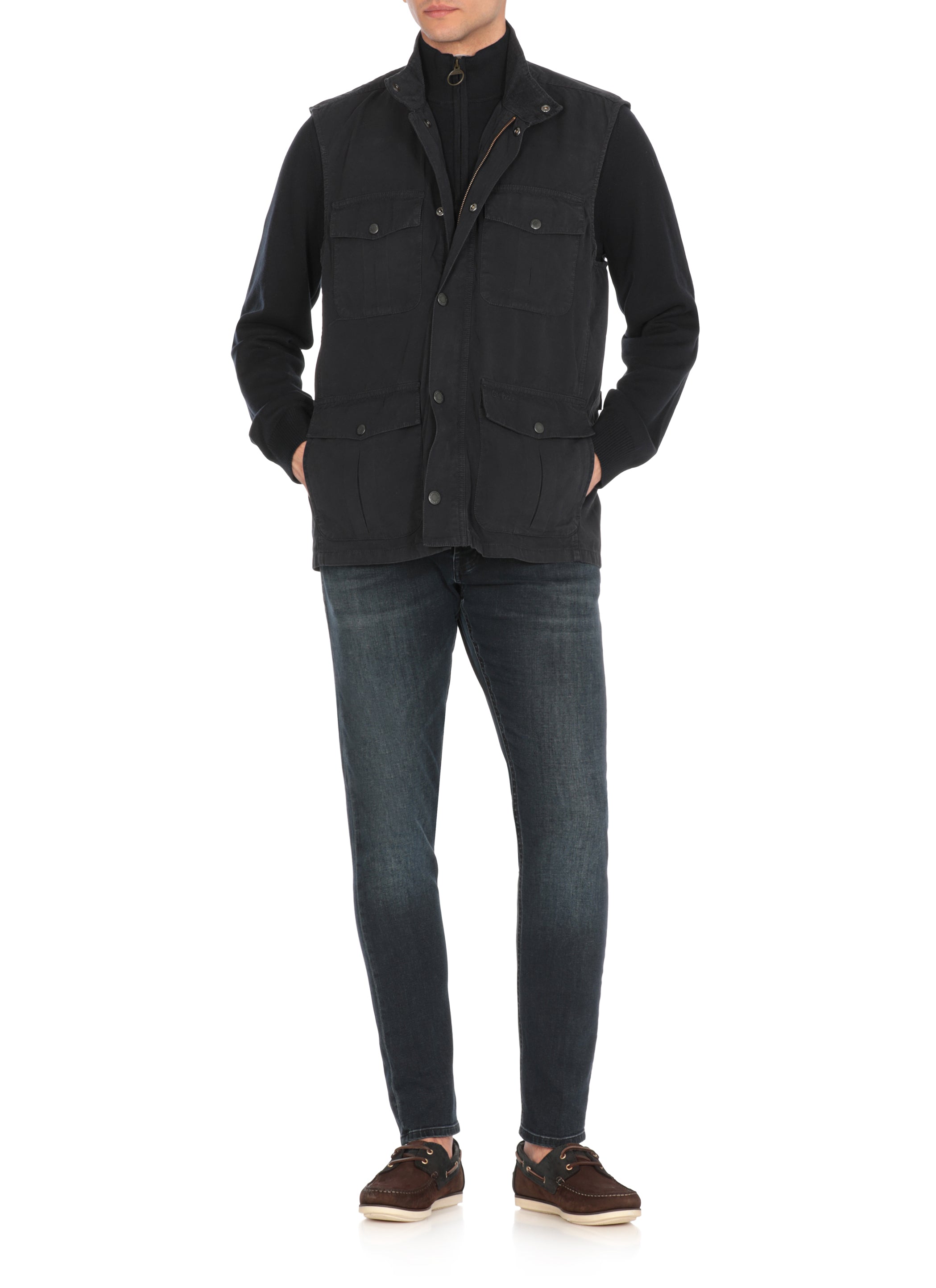 Barbour Sweaters Blue Cotton