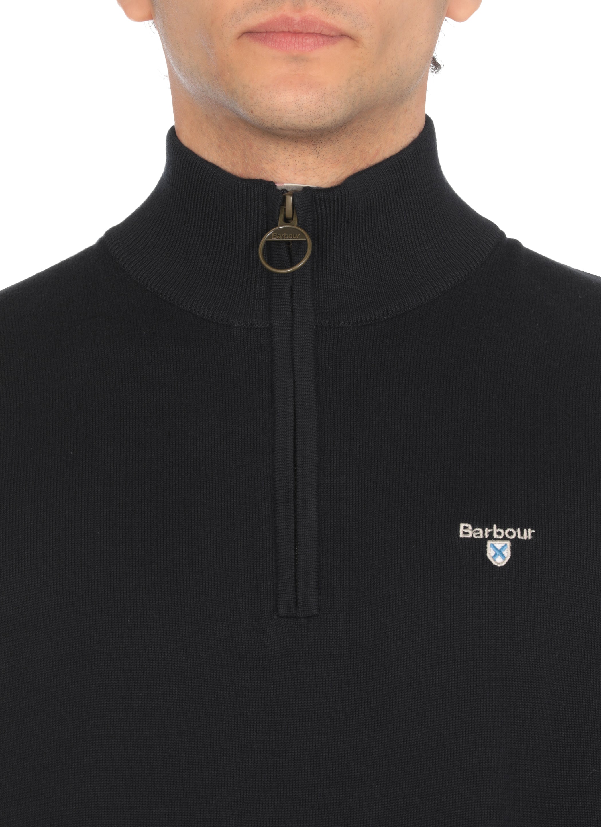 Barbour Sweaters Blue Cotton