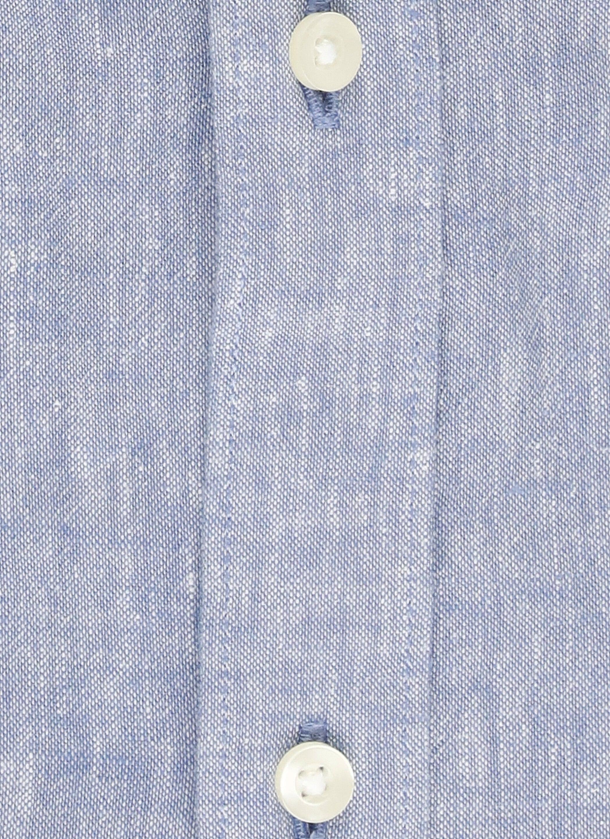 Barbour Shirts Light Blue Linen Cotton