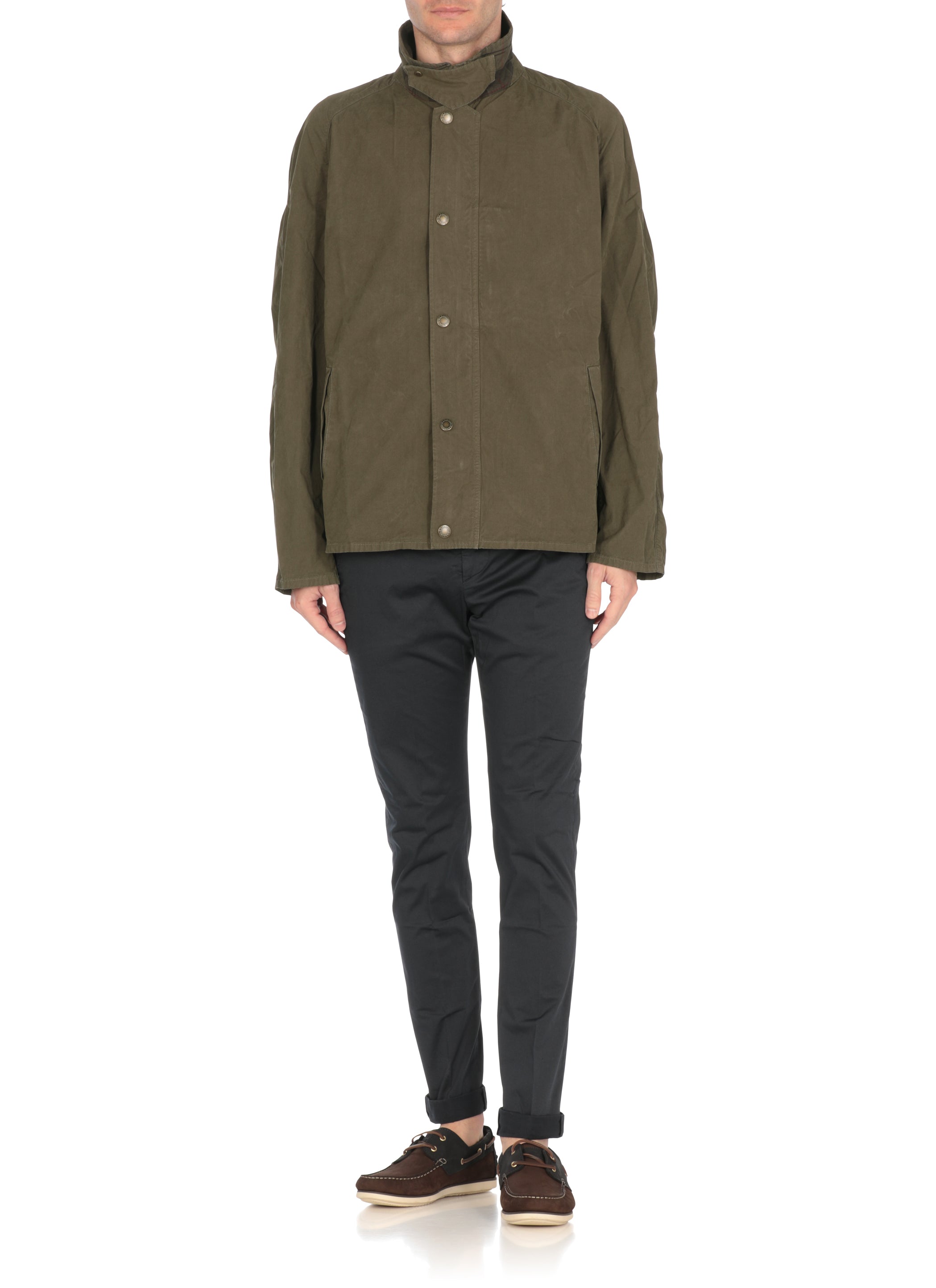 Barbour Coats Green Cotton