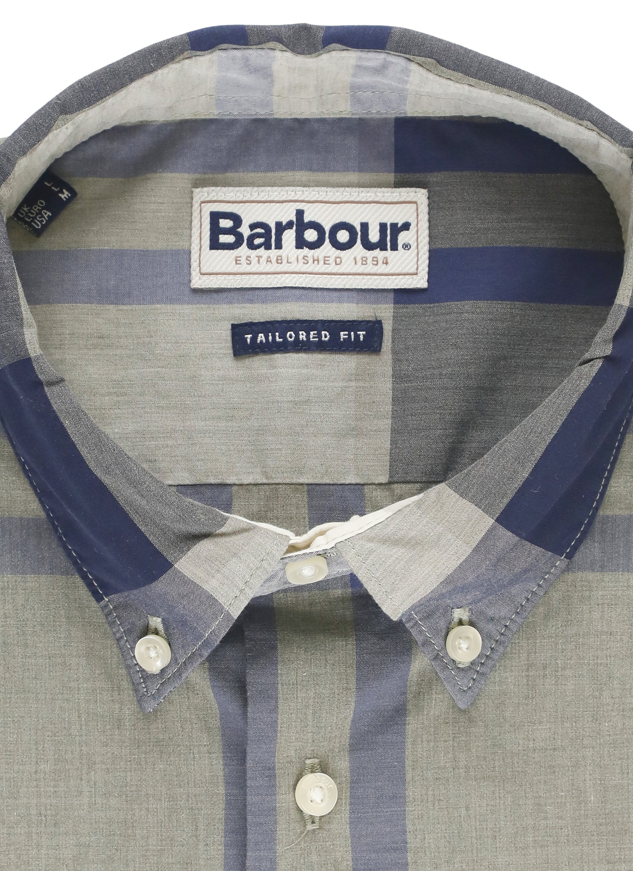 Barbour Shirts Green Cotton