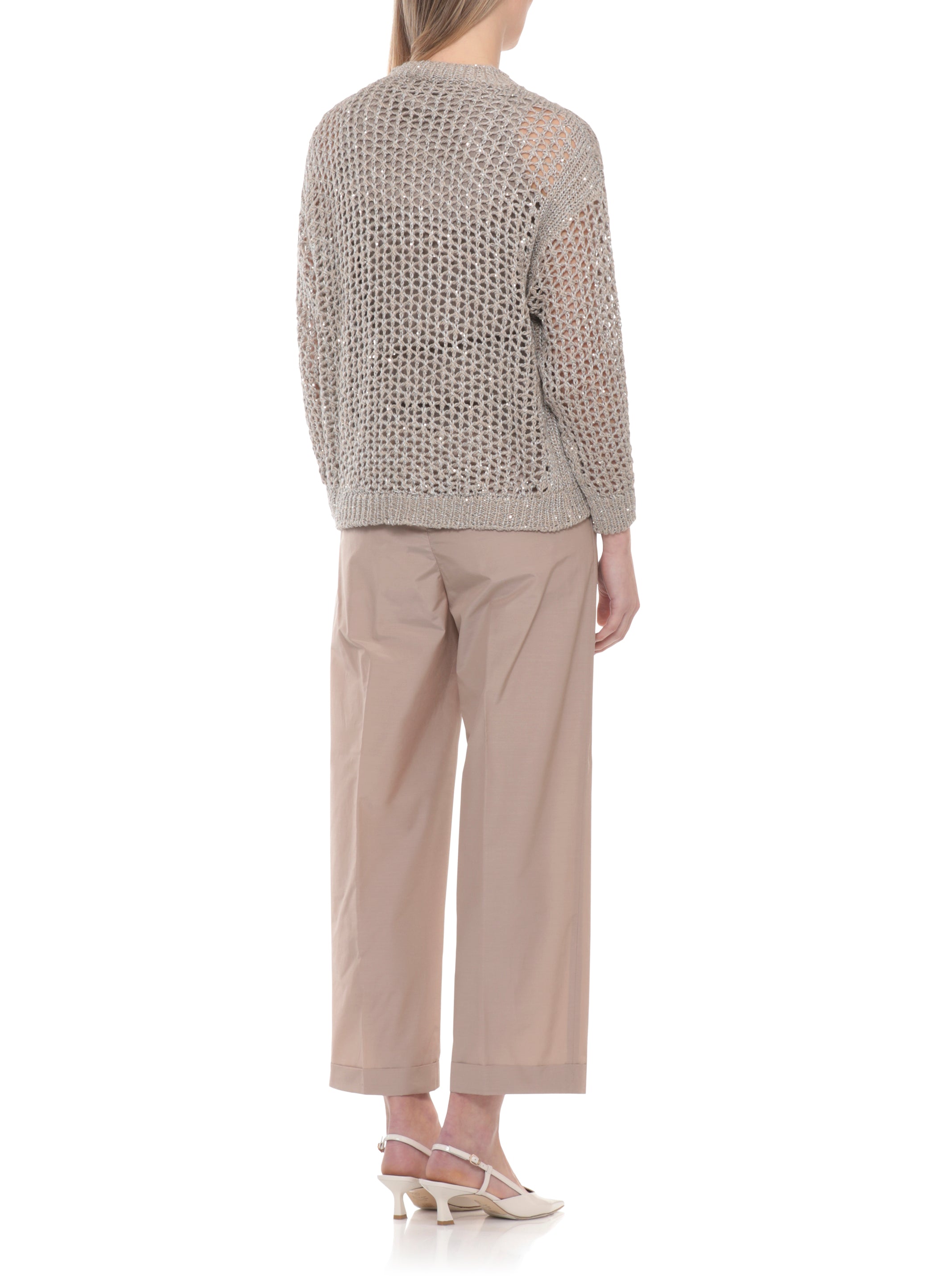 Panicale Sweaters Beige Cotton Polyester