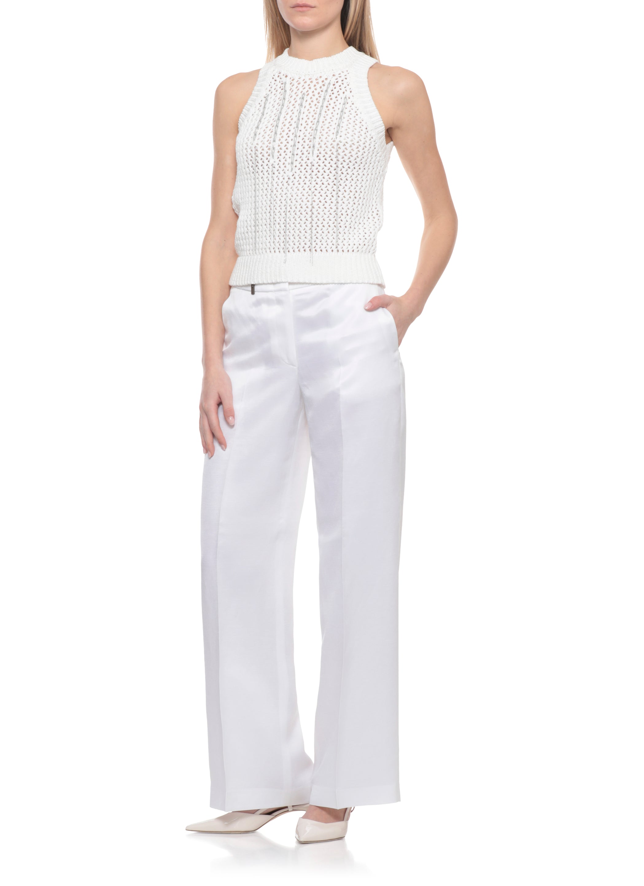 Peserico Top Ivory Cotton