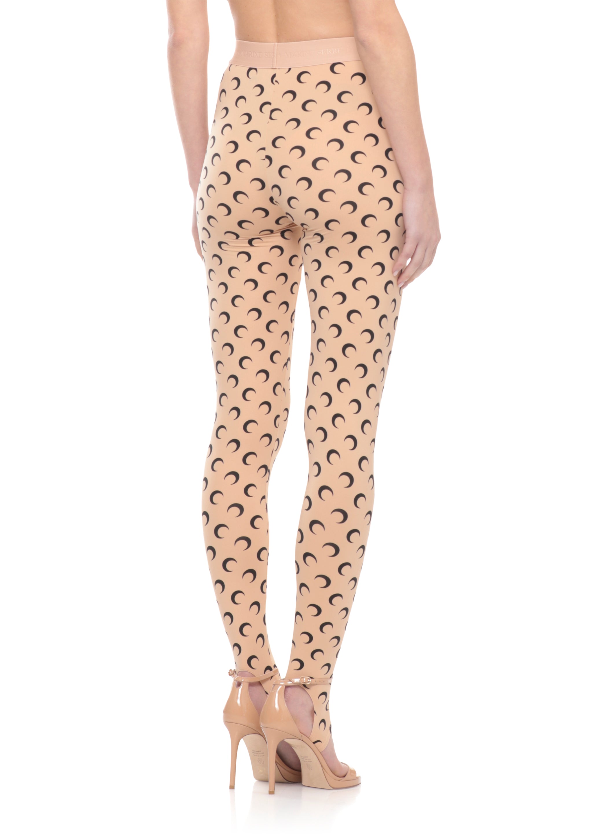 MARINE SERRE Trousers Beige Polyamide Elastane