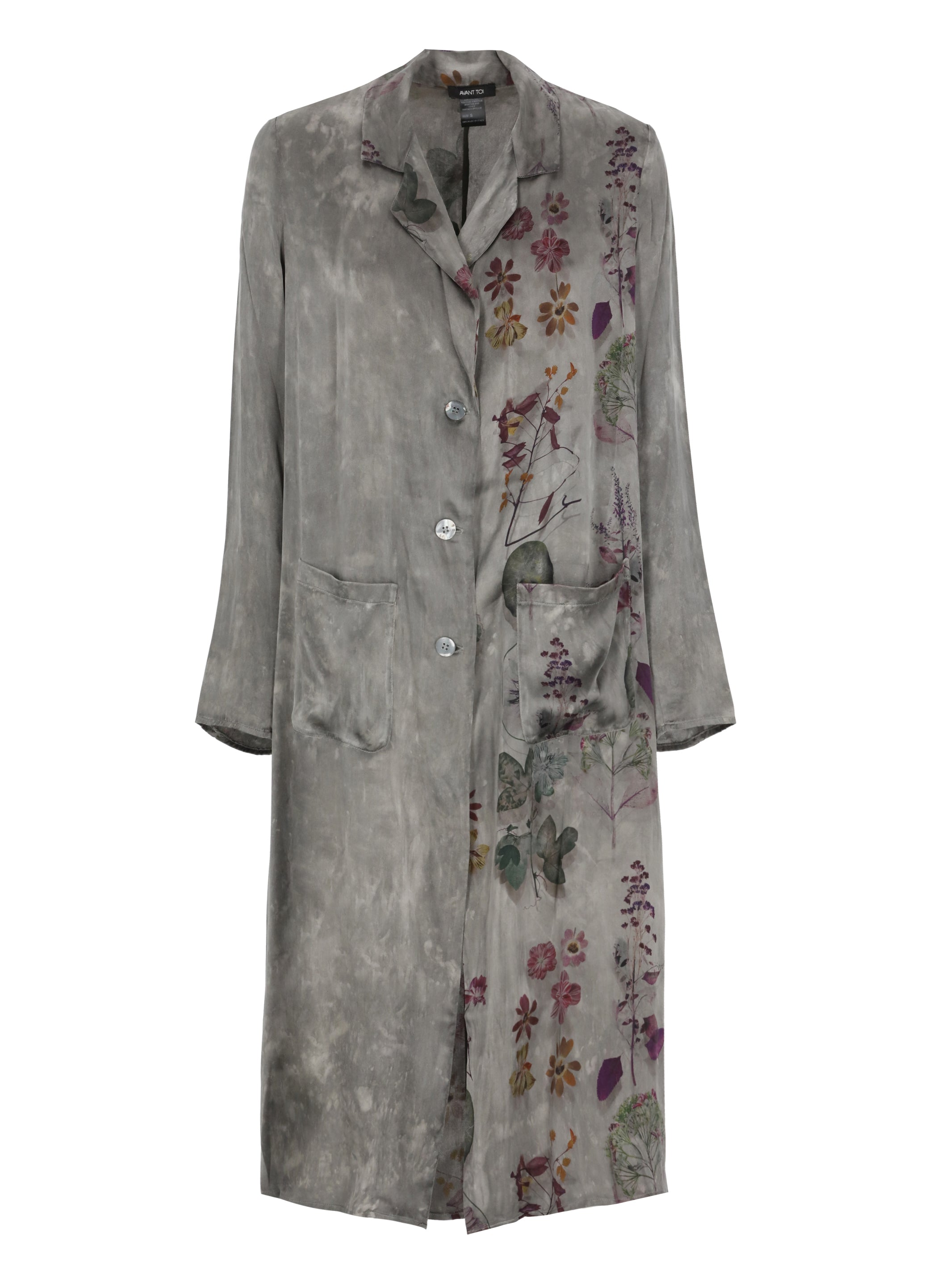 Avant Toi Coats Grey Silk Elastane
