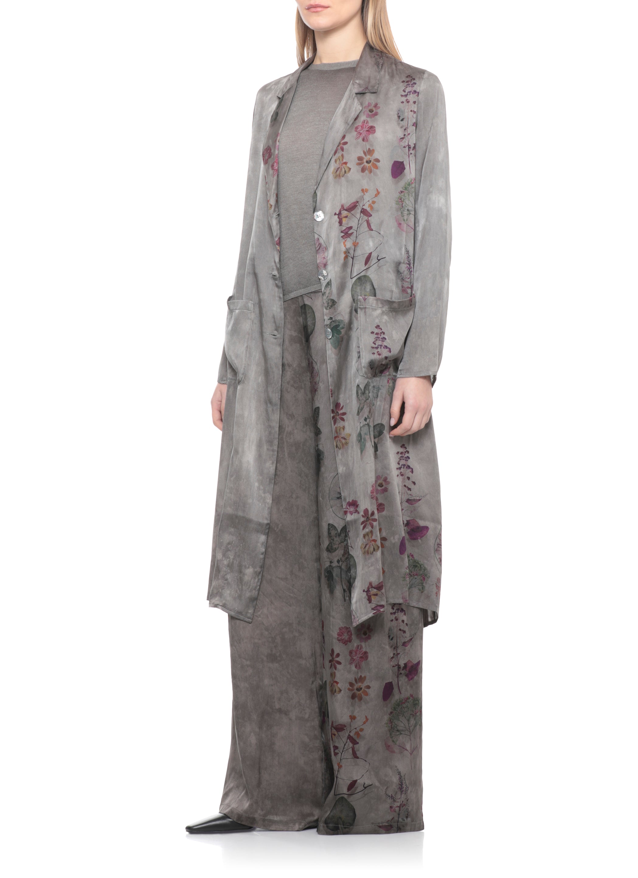 Avant Toi Coats Grey Silk Elastane