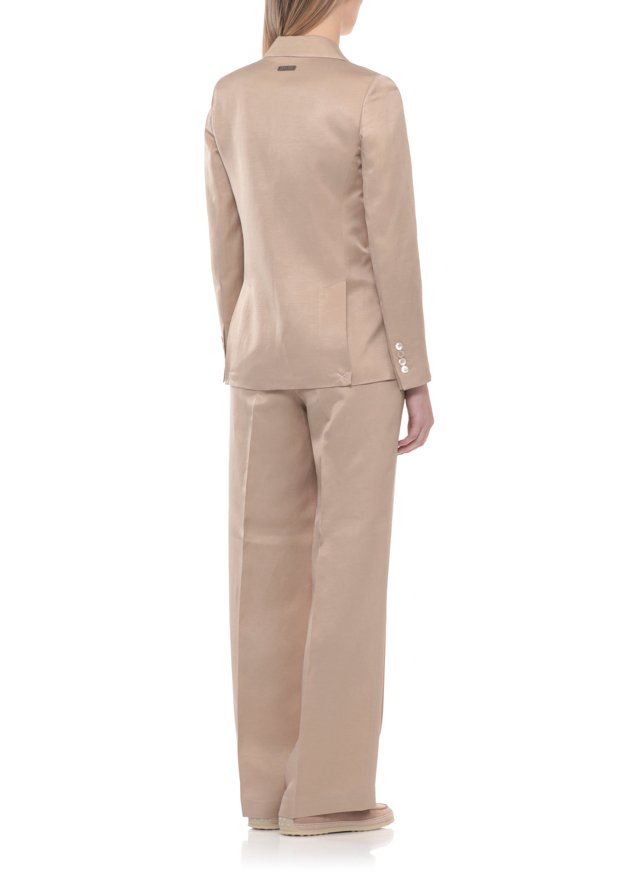 Peserico Jackets Beige Viscose Linen Lining