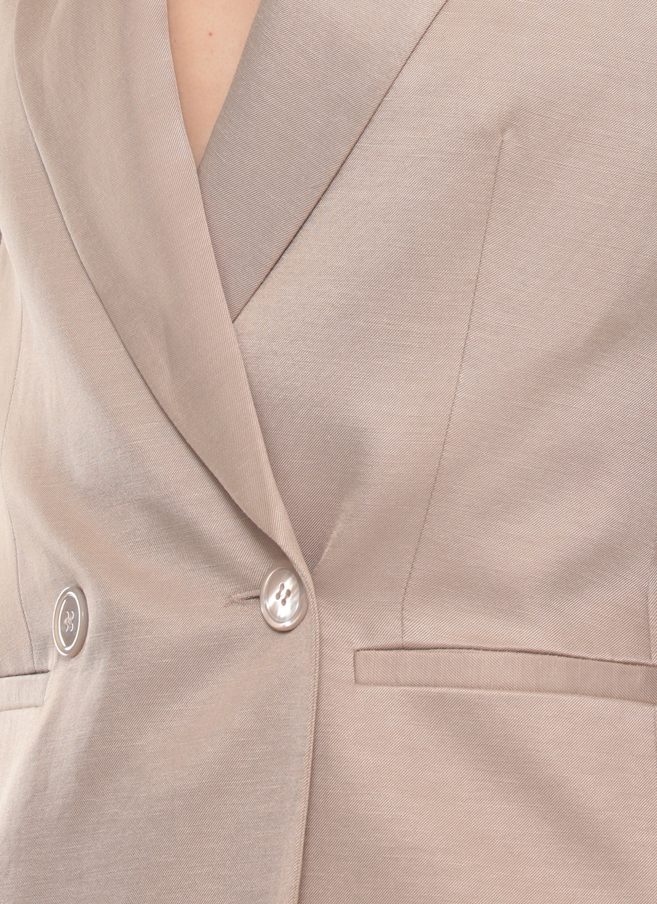 Peserico Jackets Beige Viscose Linen Lining