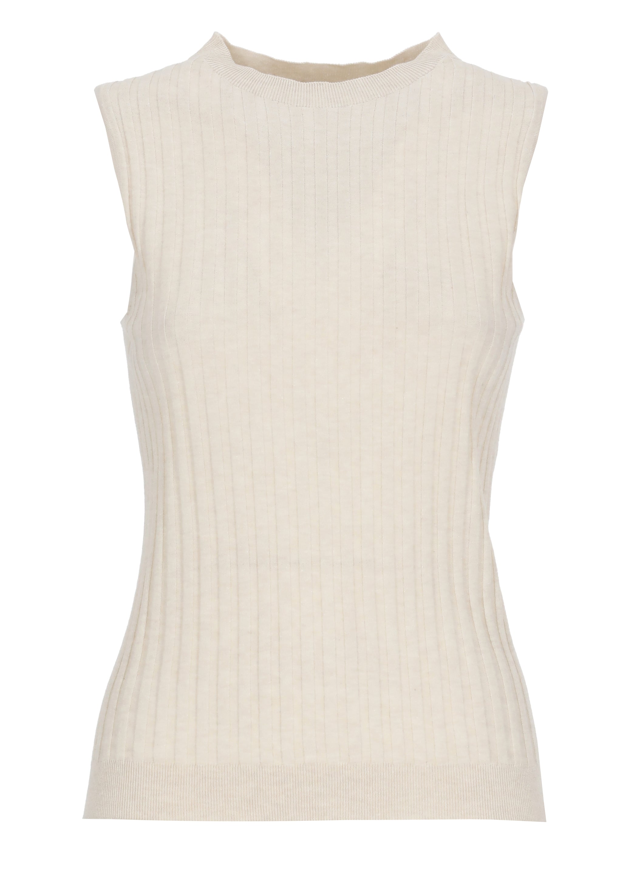 Peserico Top Beige Cotton Polyamide Polyester