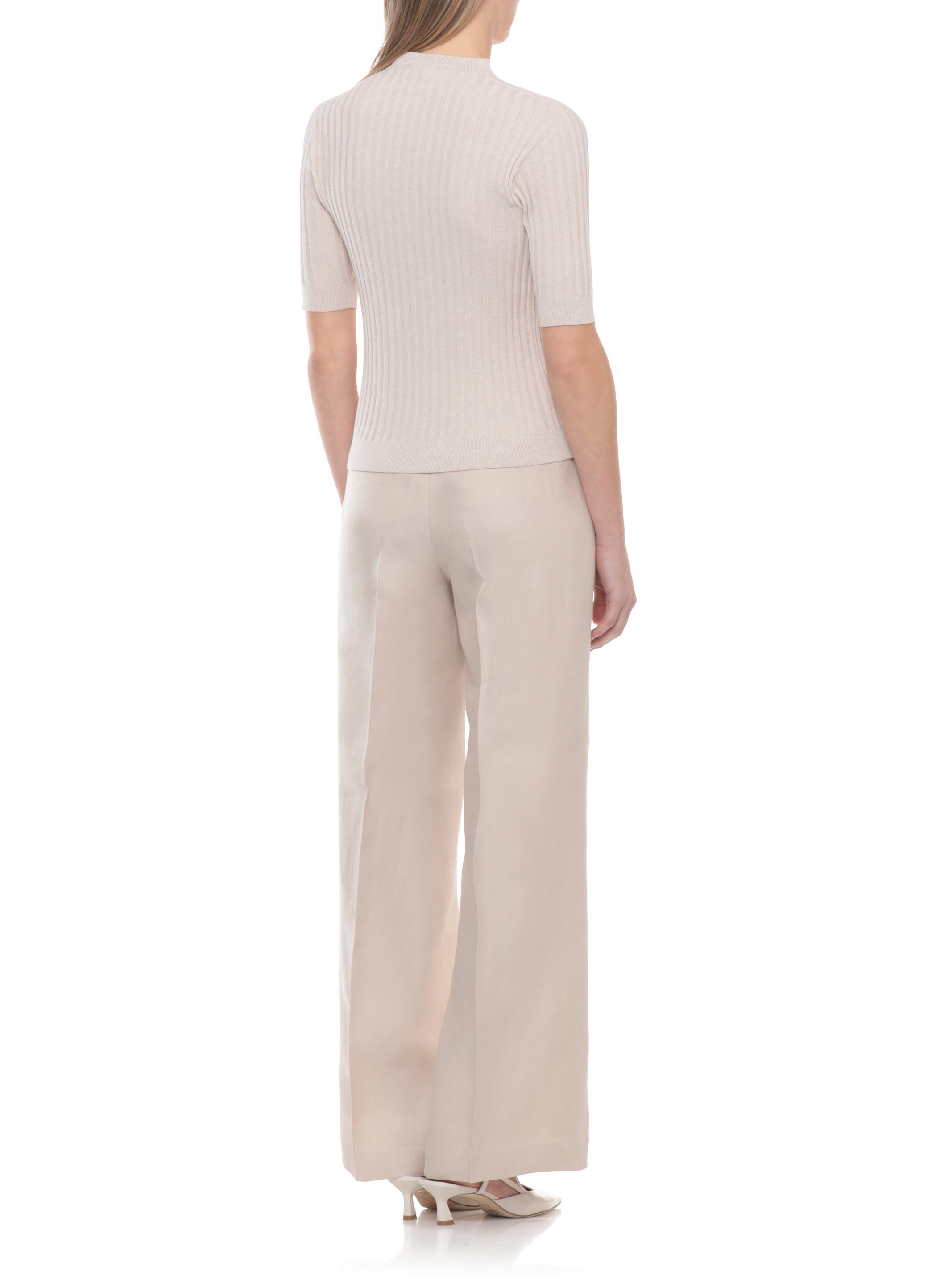 Peserico Sweaters Beige Cotton Polyamide Polyester
