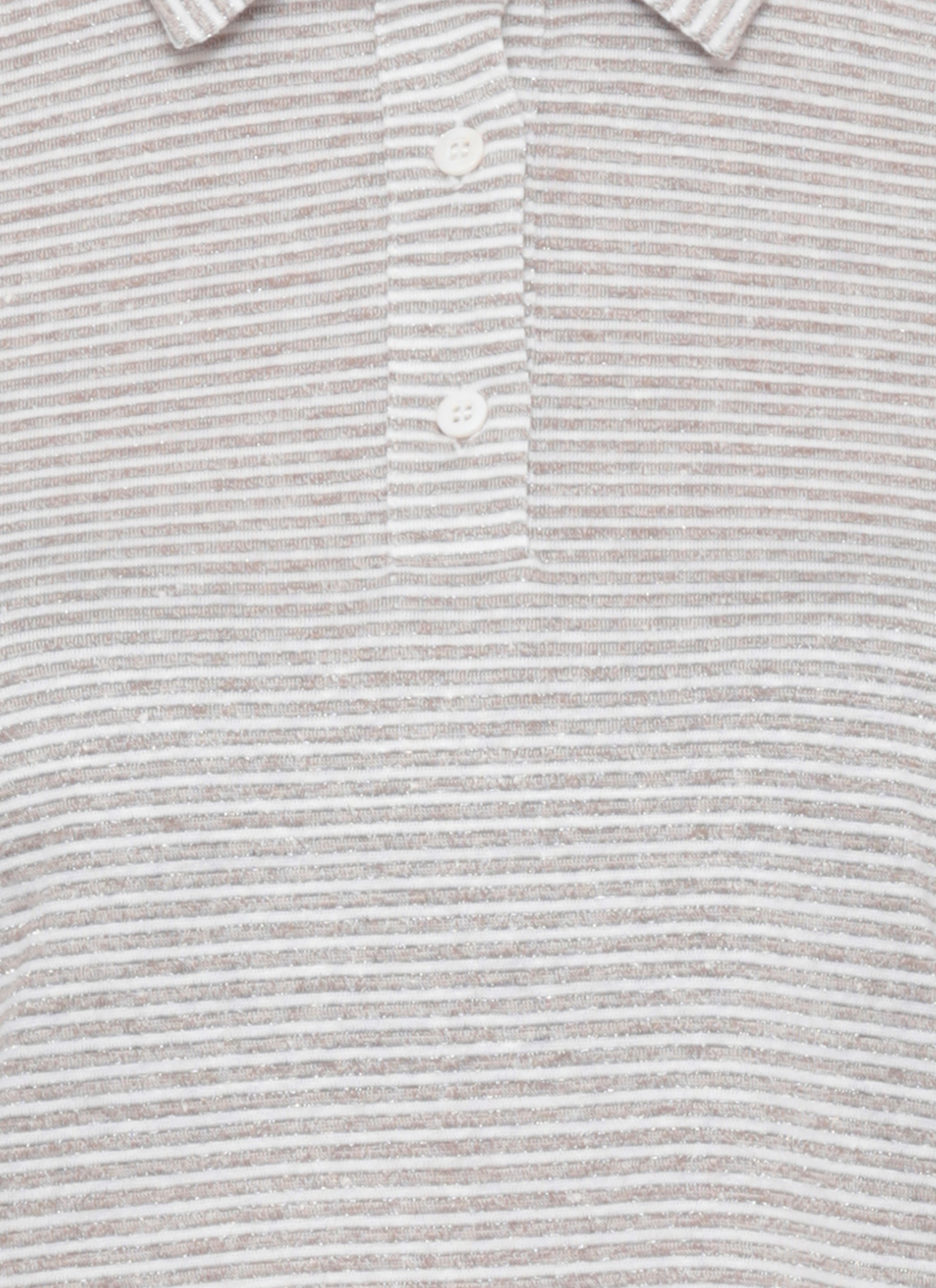 Peserico T-shirts and Polos Beige Linen Cotton Polyamide Lurex