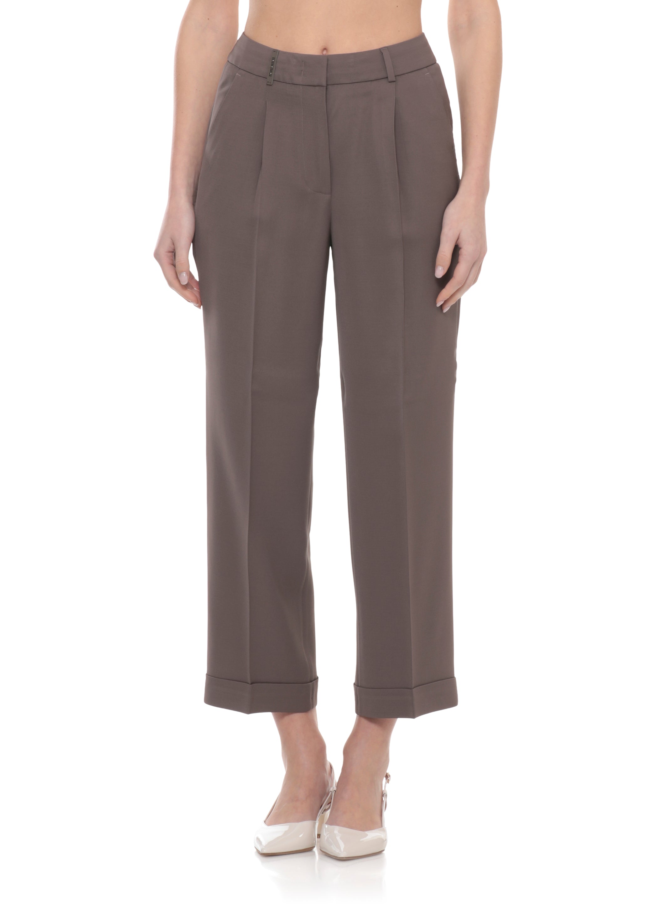 Peserico Trousers Brown