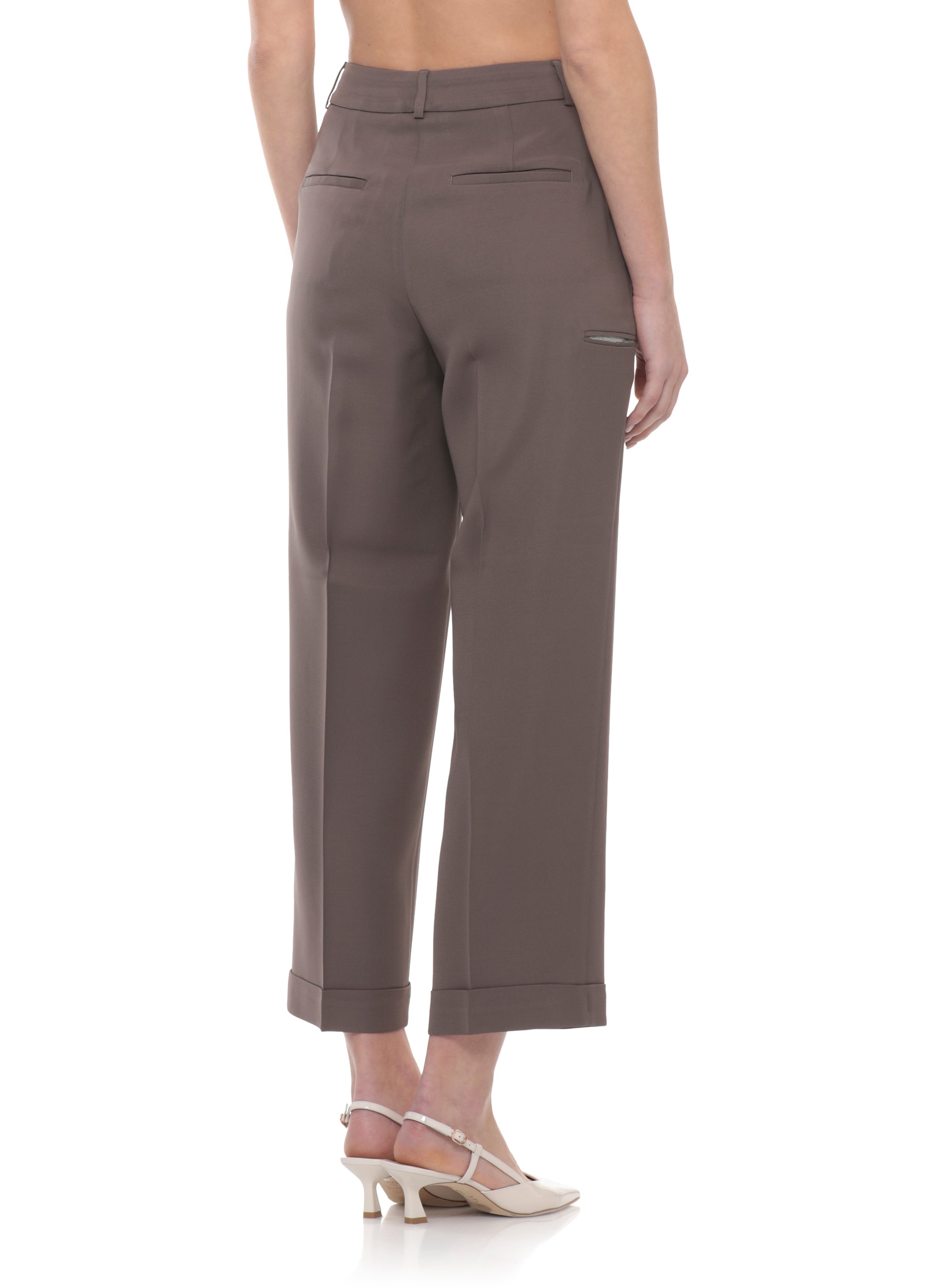 Peserico Trousers Brown