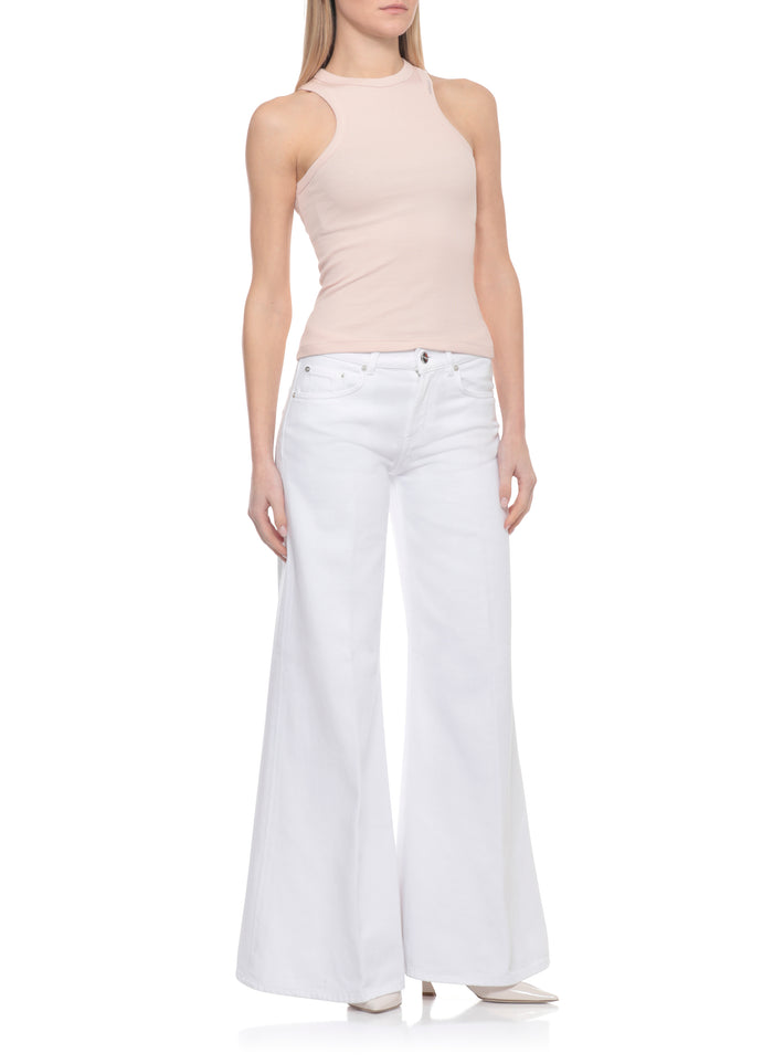 Dondup Jeans White Cotton