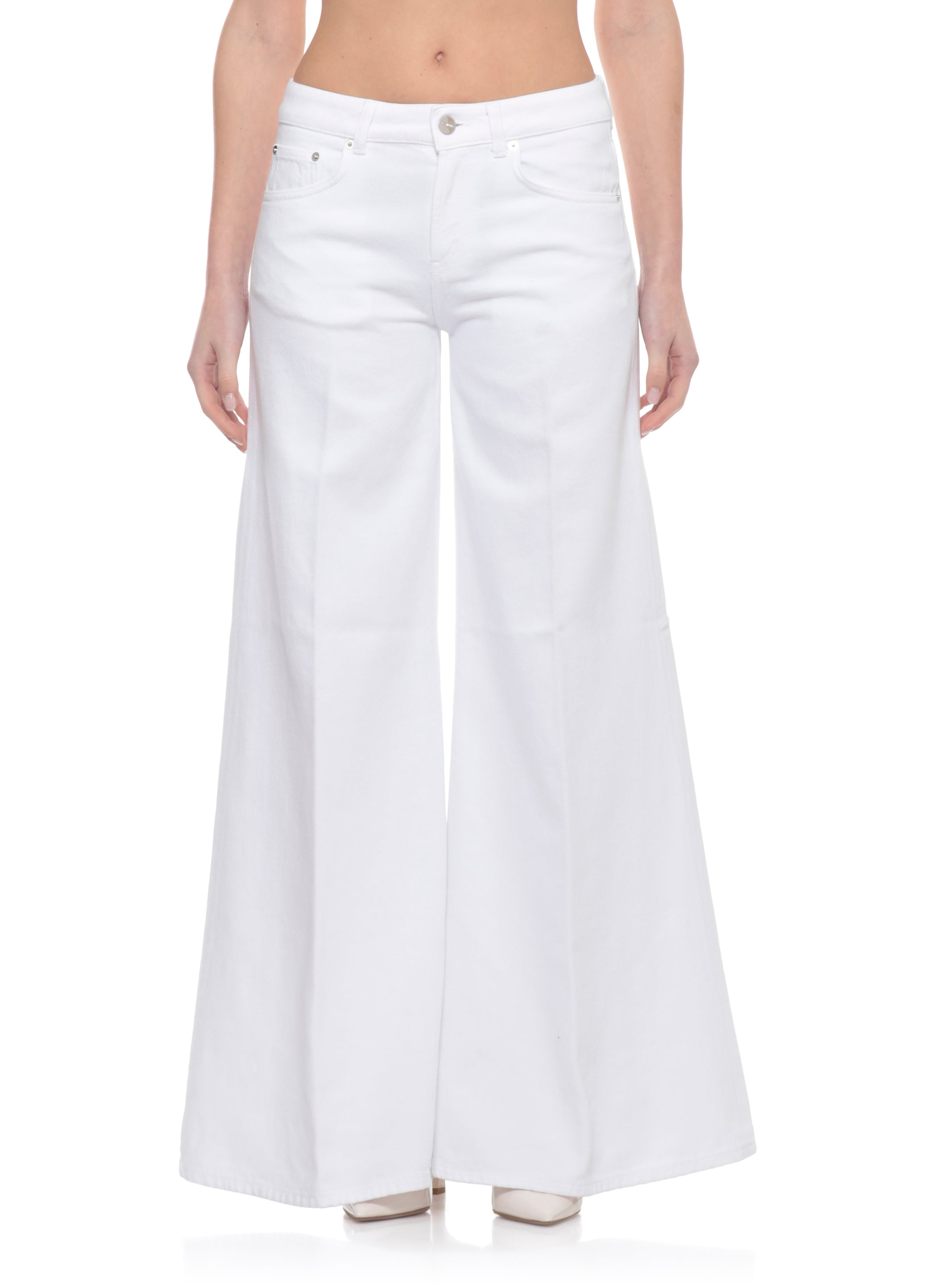 Dondup Jeans White Cotton