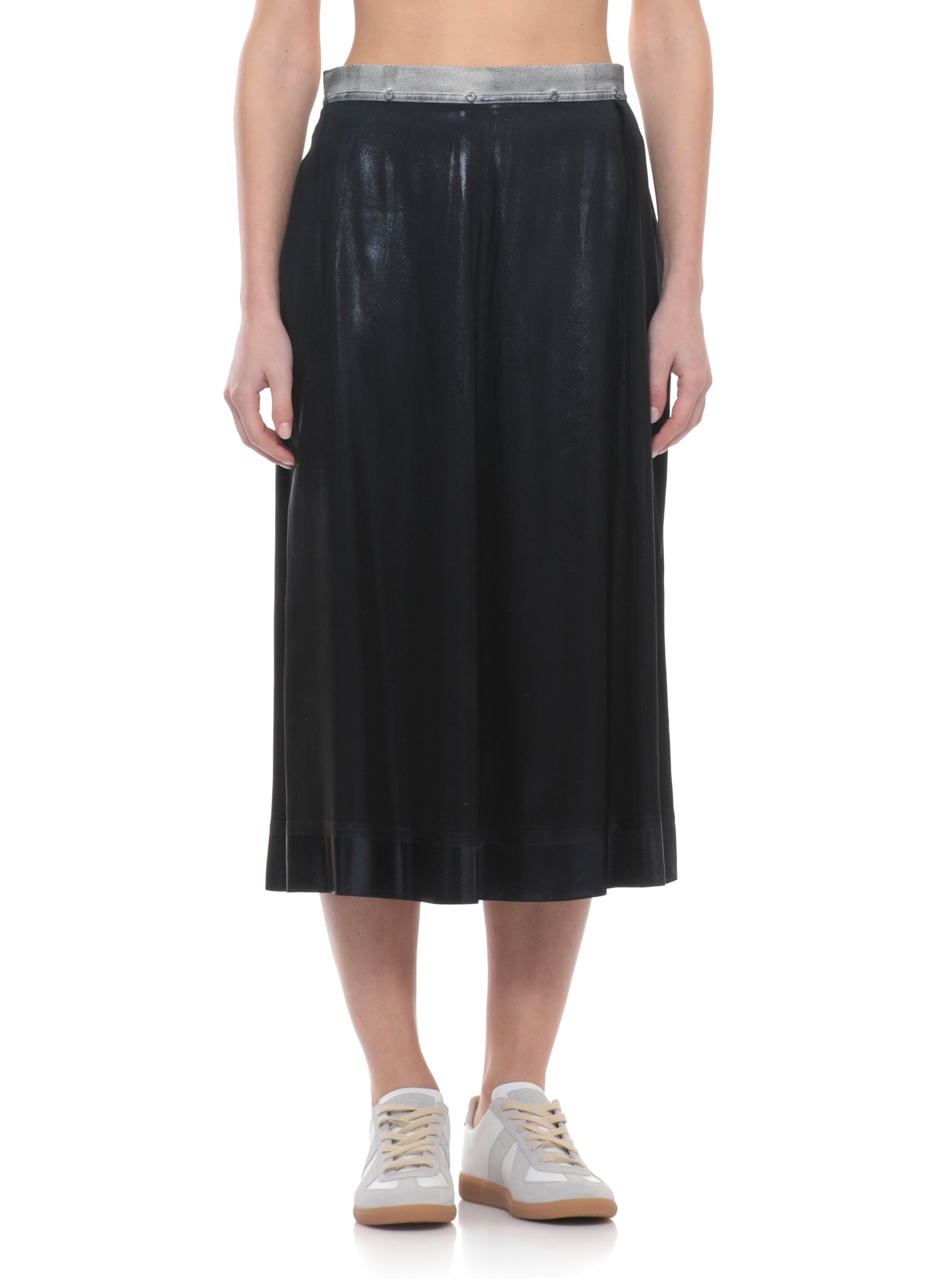 Maison Margiela Skirts Black Acetate Silk