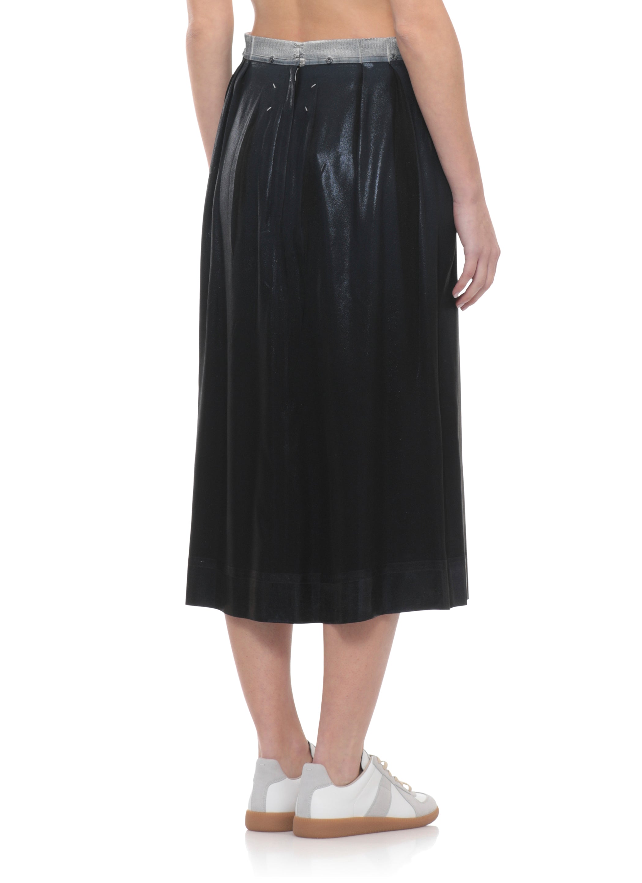Maison Margiela Skirts Black Acetate Silk