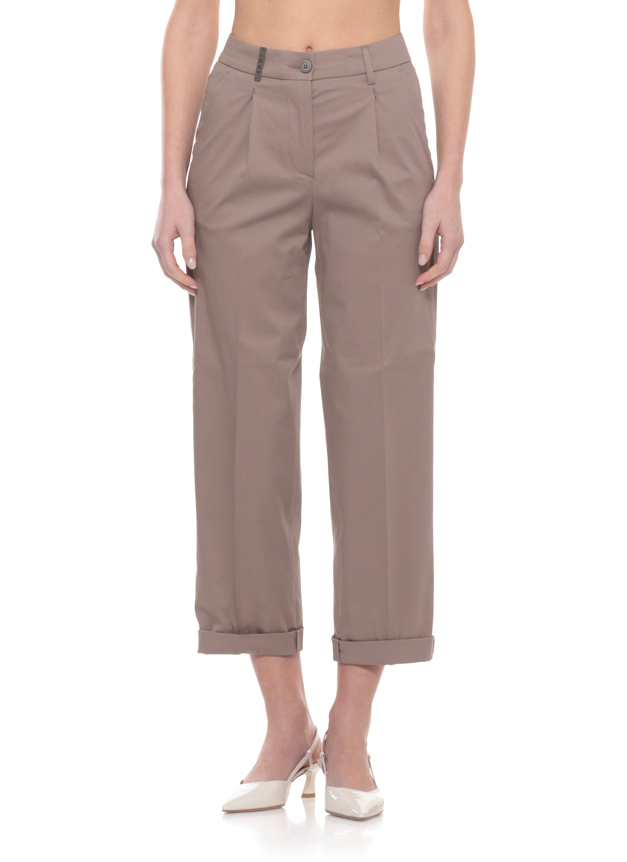 Peserico Trousers Brown