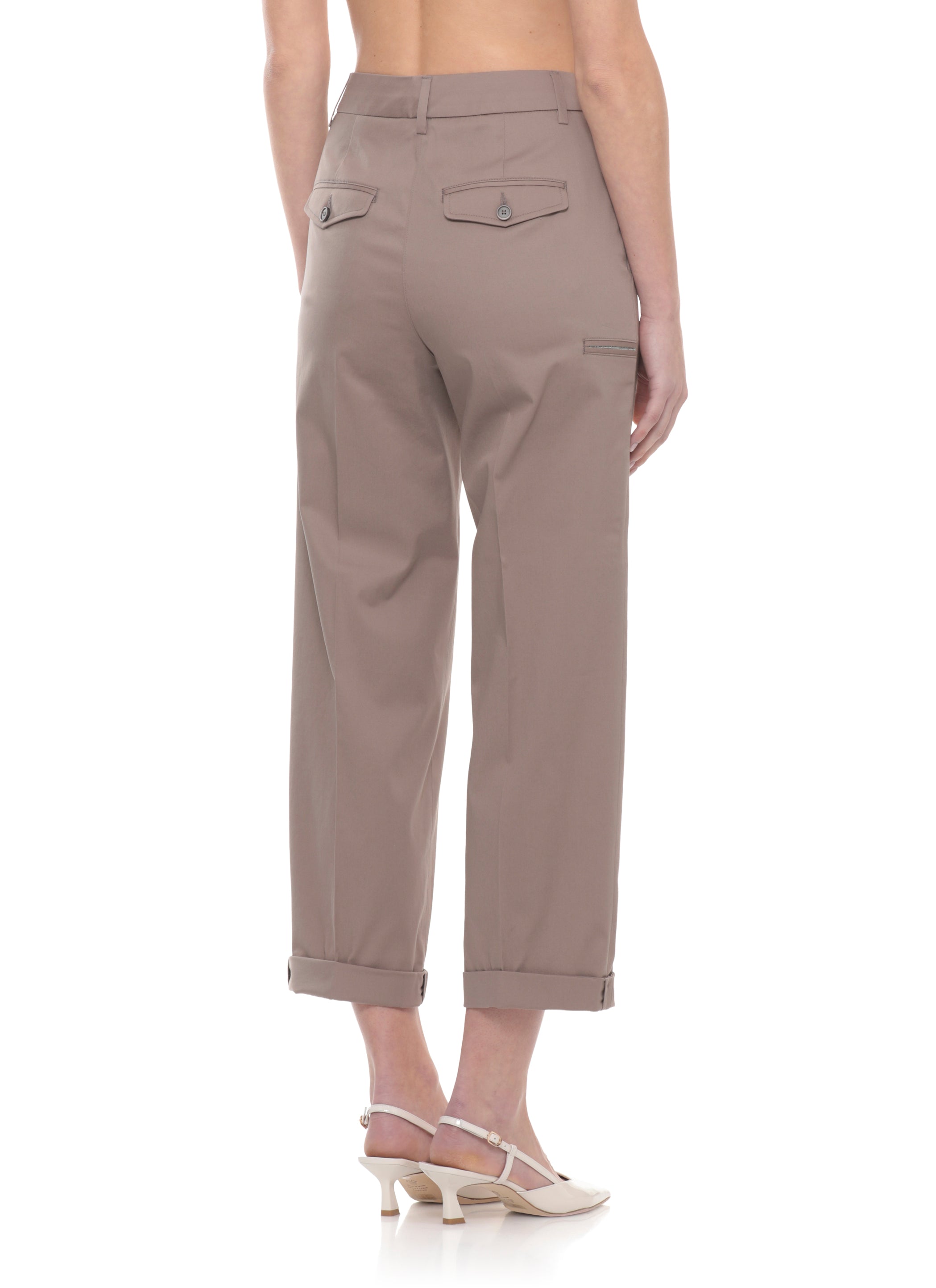 Peserico Trousers Brown