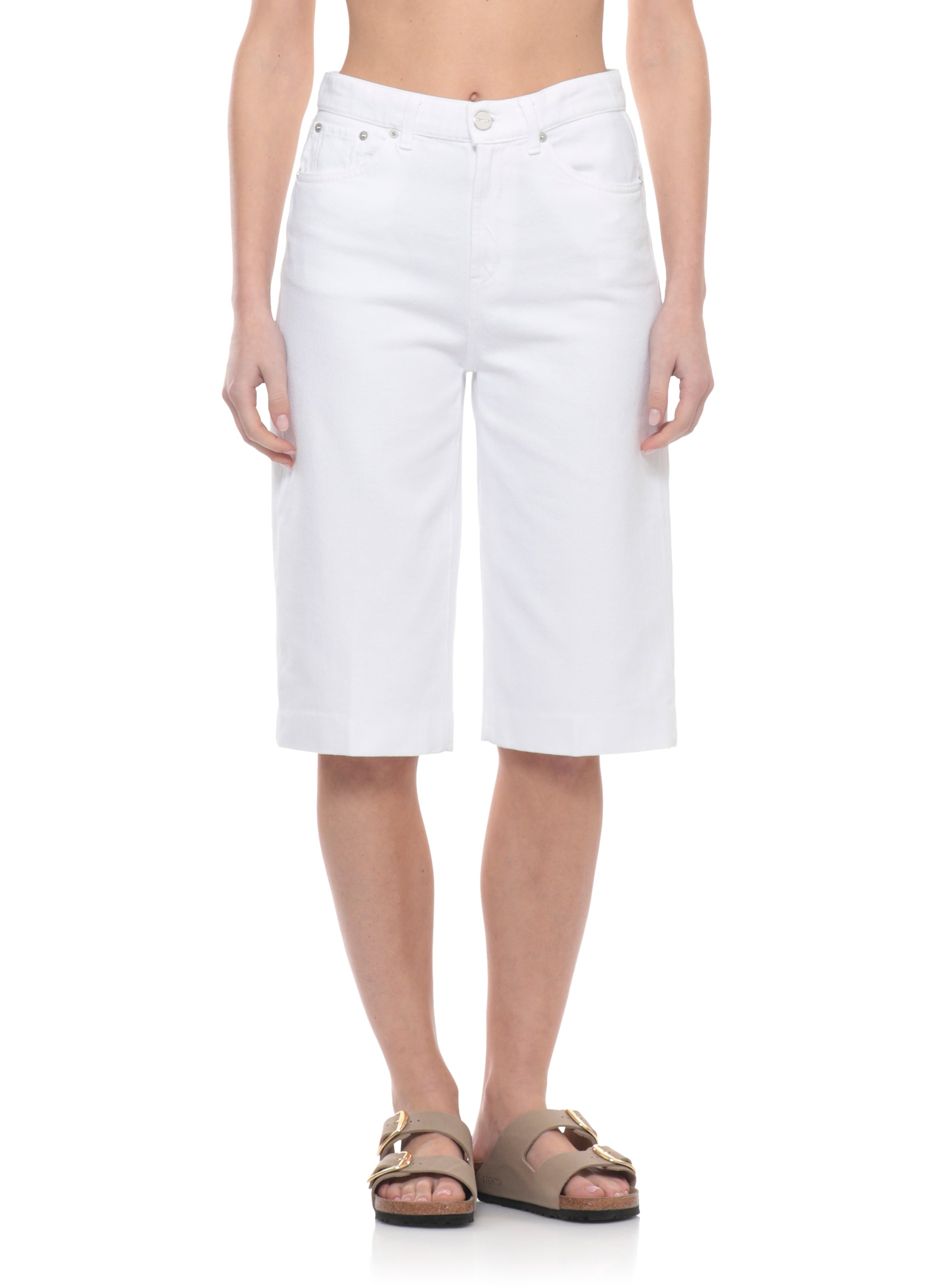 Dondup Shorts White Cotton