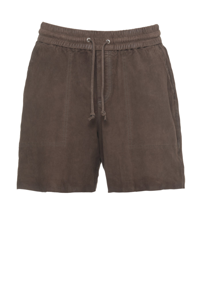 Parosh Shorts Brown Goatskin