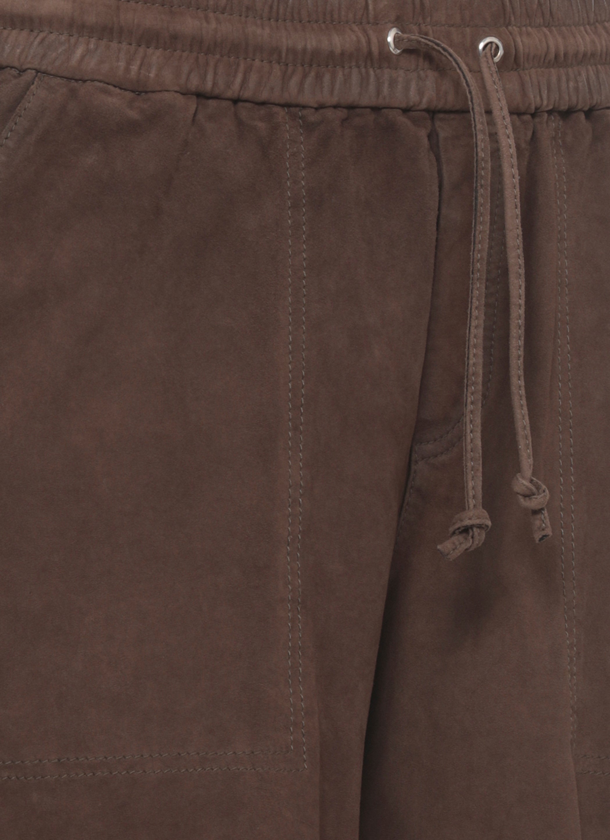Parosh Shorts Brown Goatskin